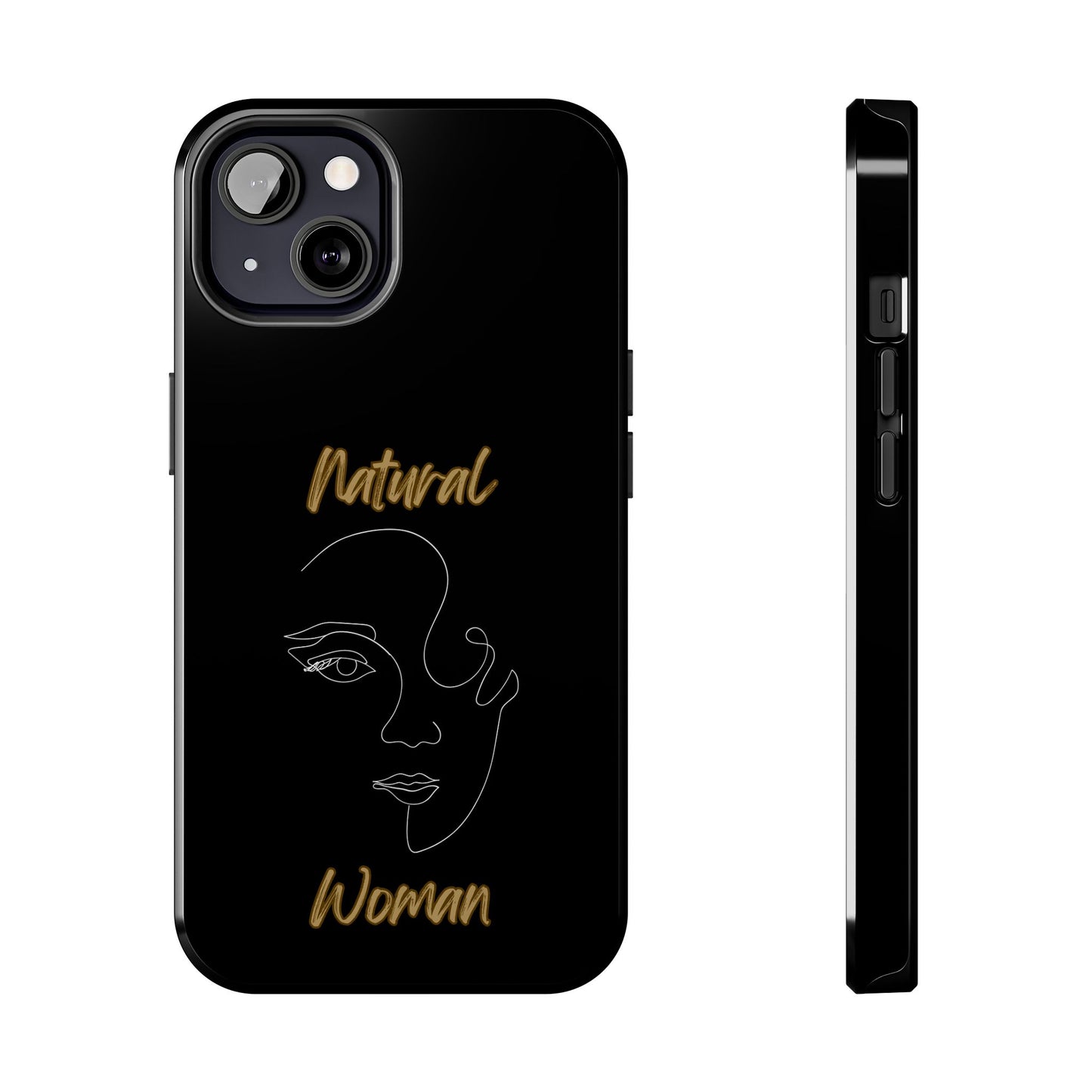 Natural Woman Looking (WL) Tough Phone Cases BLACK