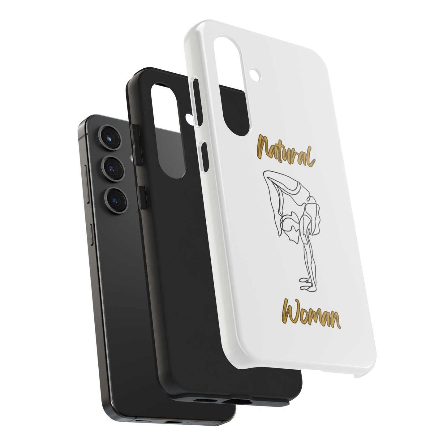 Natural Woman Flexible (BL)Tough Phone Cases WHITE