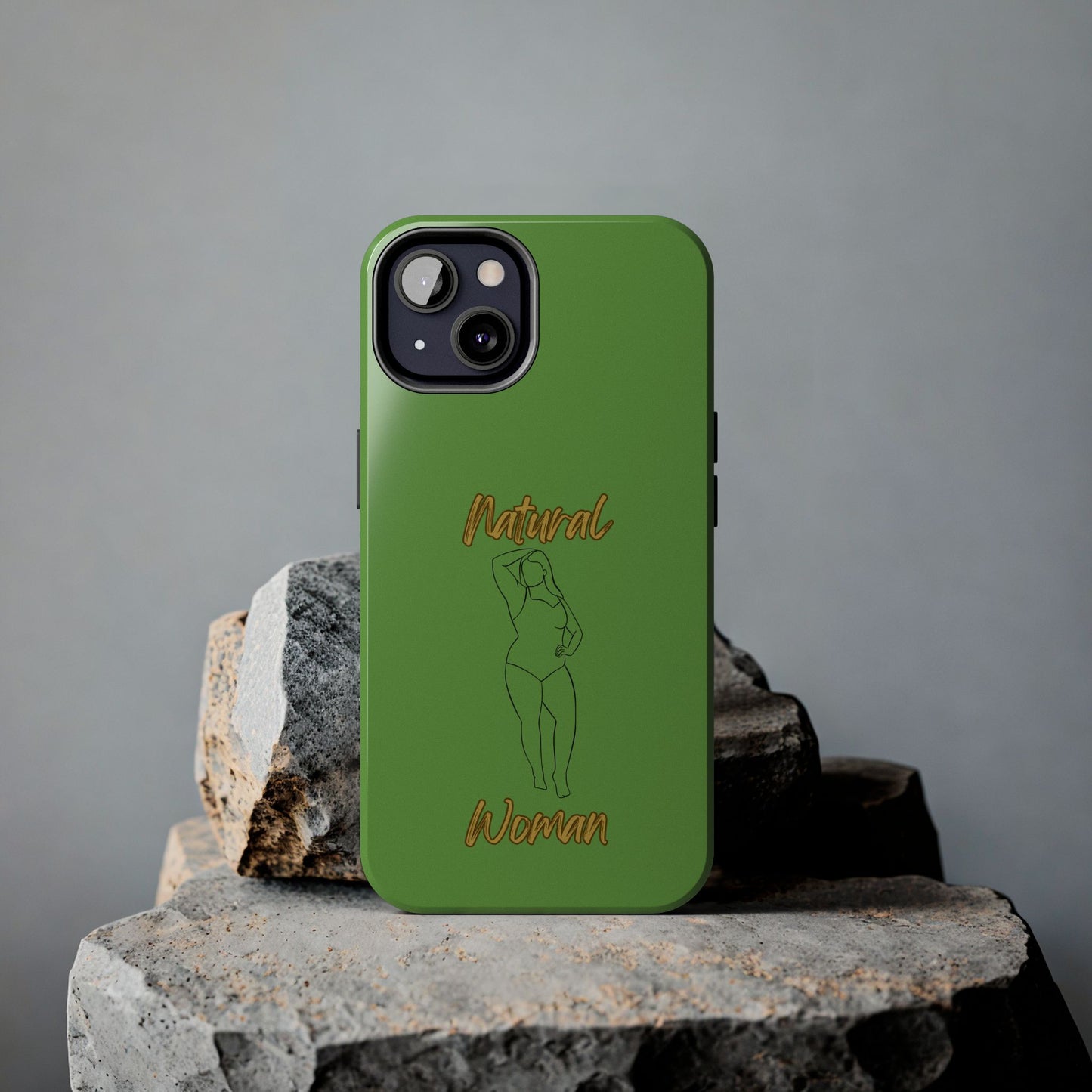 Natural Woman Looking Good (BL)Tough Phone Cases GREEN