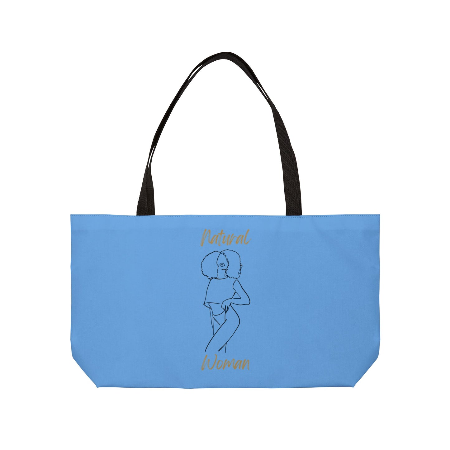 Natural Woman Pose (BL) Weekender Tote Bag LIGHT BLUE