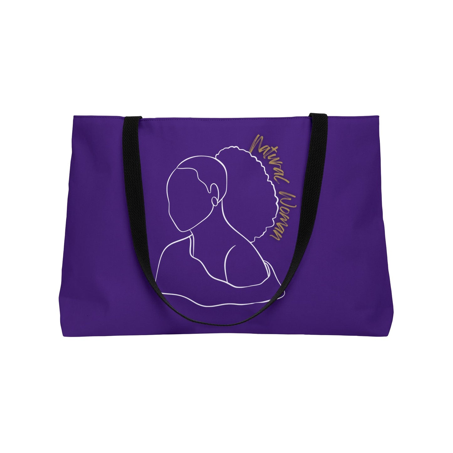 Natural Woman Behind Head (WL) Weekender Tote Bag PURPLE