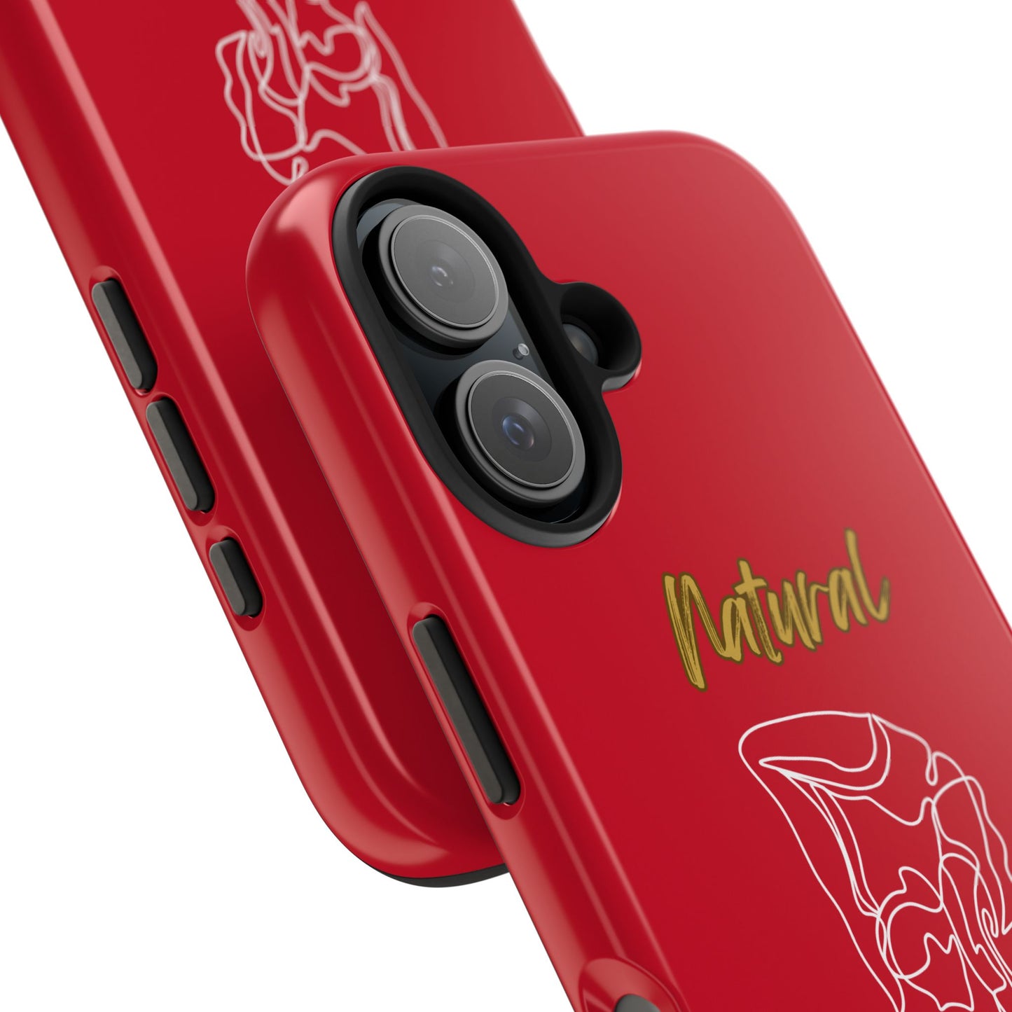 Natural Woman Flexible (WL)Tough Phone Cases DARK RED