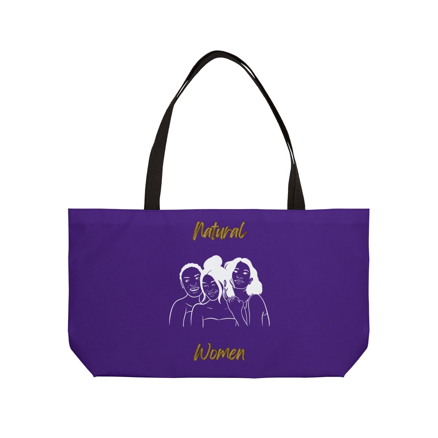 Natural Women Laughing Friends (WL) Weekender Tote Bag PURPLE