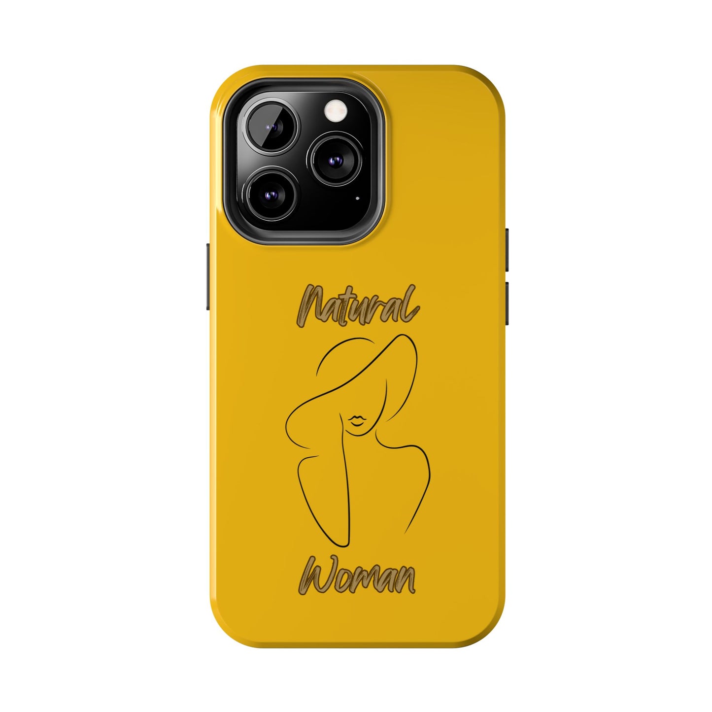 Natural Woman Sun Hat (BL) Tough Phone Cases YELLOW