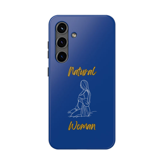 Natural Woman Expecting (WL)Tough Phone Cases DARK BLUE