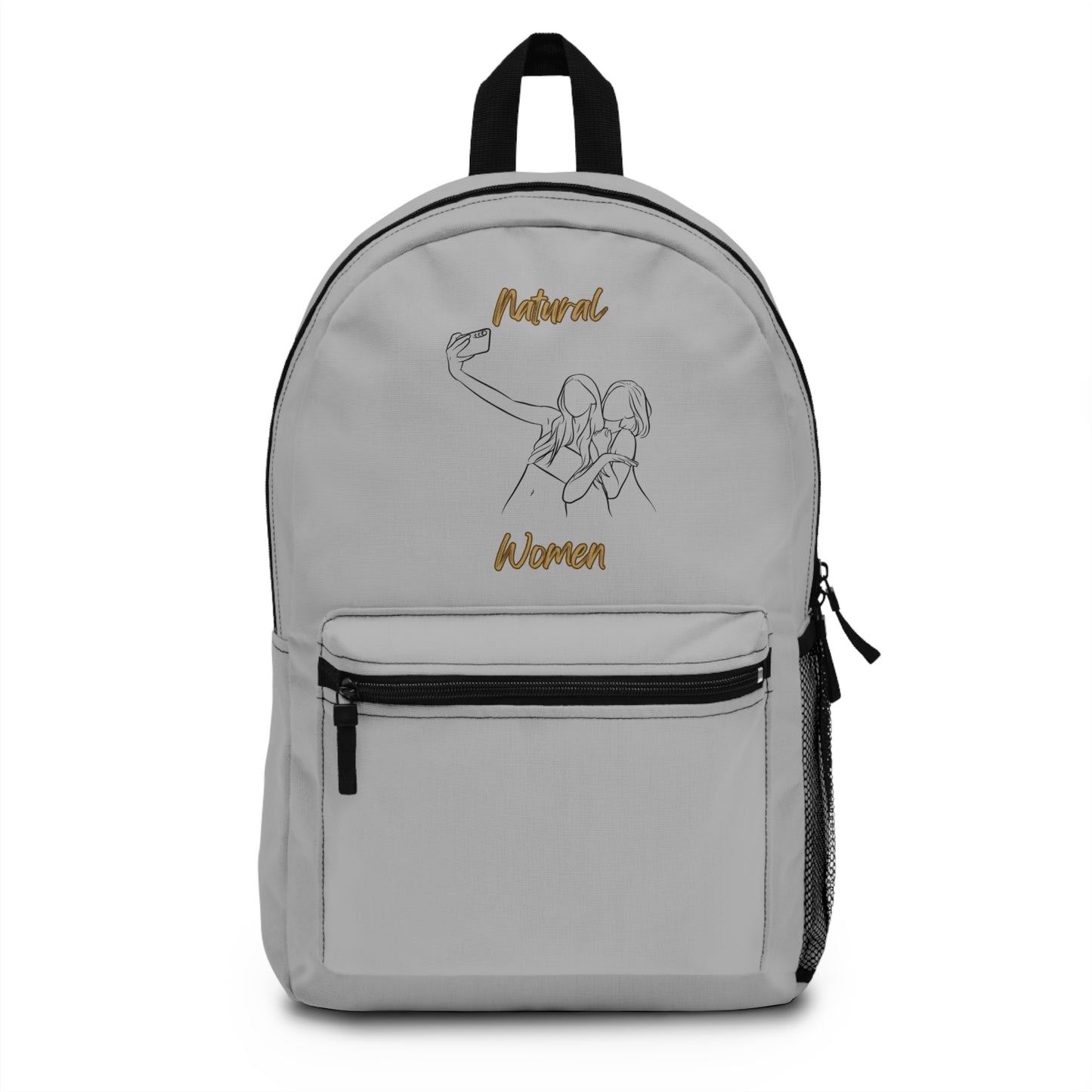 Natural Women Friends Selfie (BL) Backpack LIGHT GREY