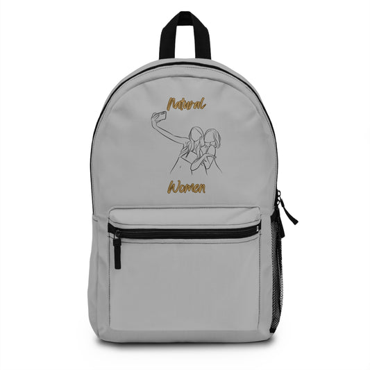 Natural Women Friends Selfie (BL) Backpack LIGHT GREY
