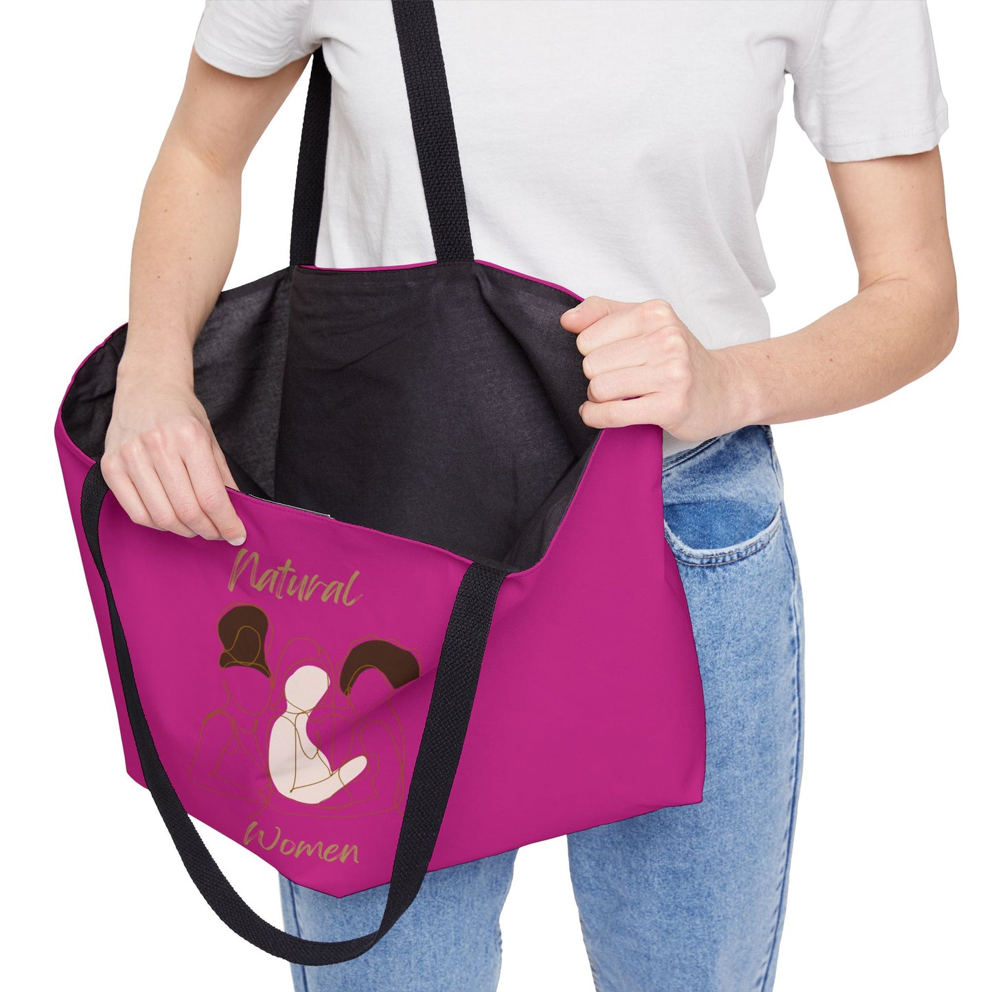Natural Women Friends (BL) Weekender Tote Bag PINK