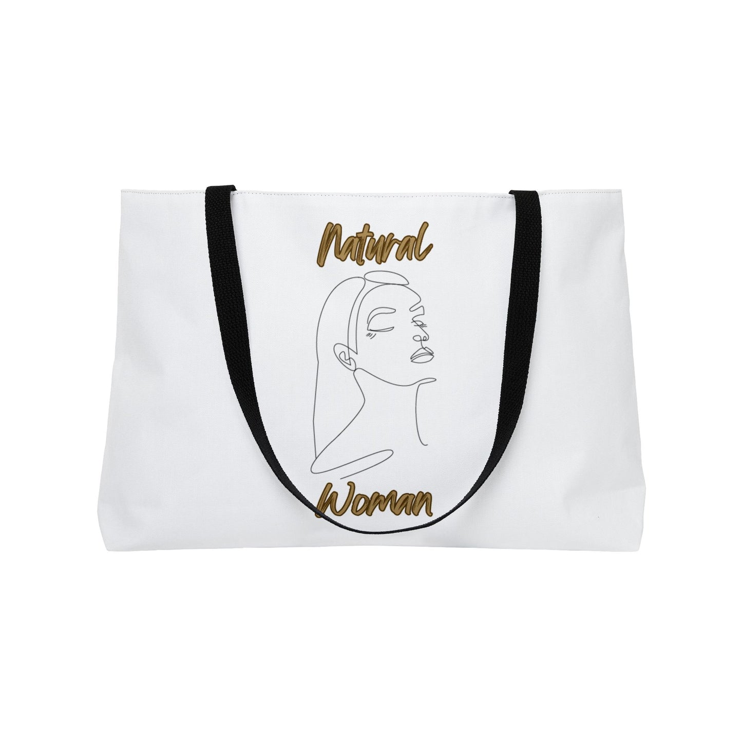 Natural Woman Calm (BL) Weekender Tote Bag WHITE