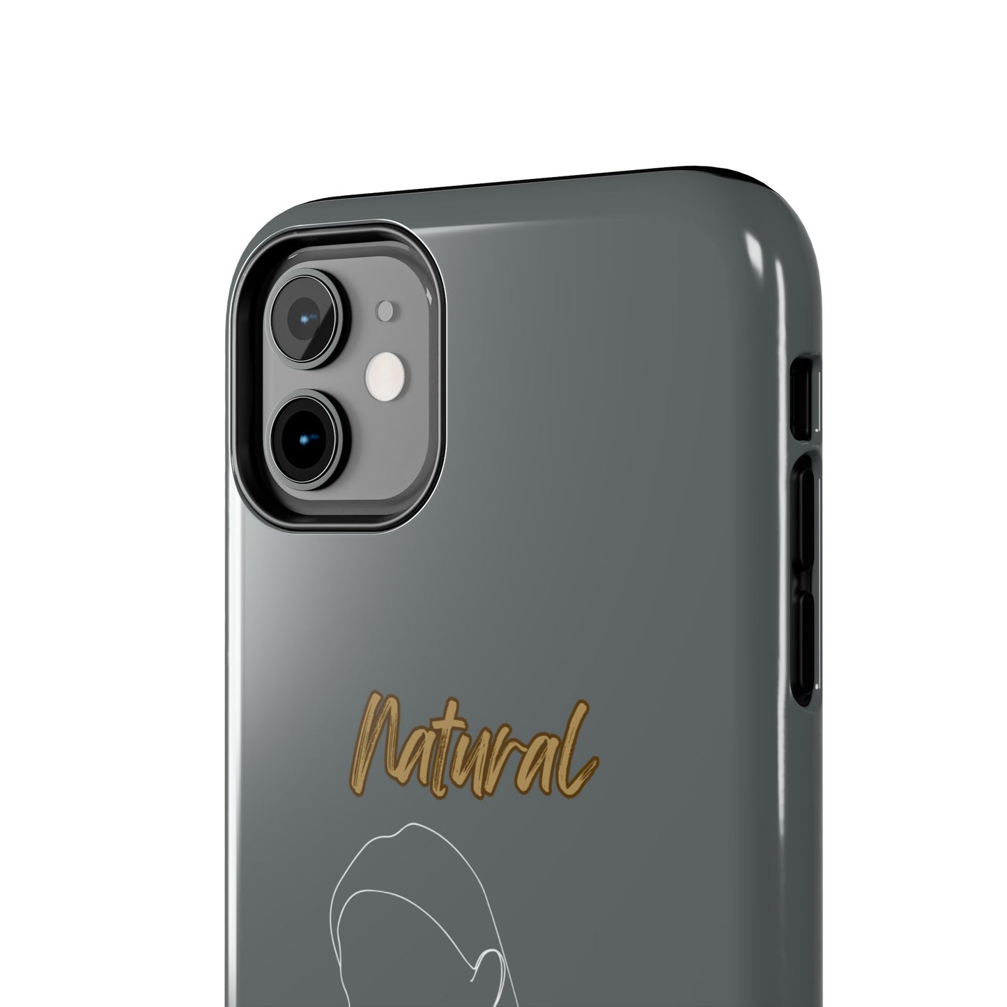 Natural Woman Tilted Look (WL) Tough Phone Cases DARK GREY