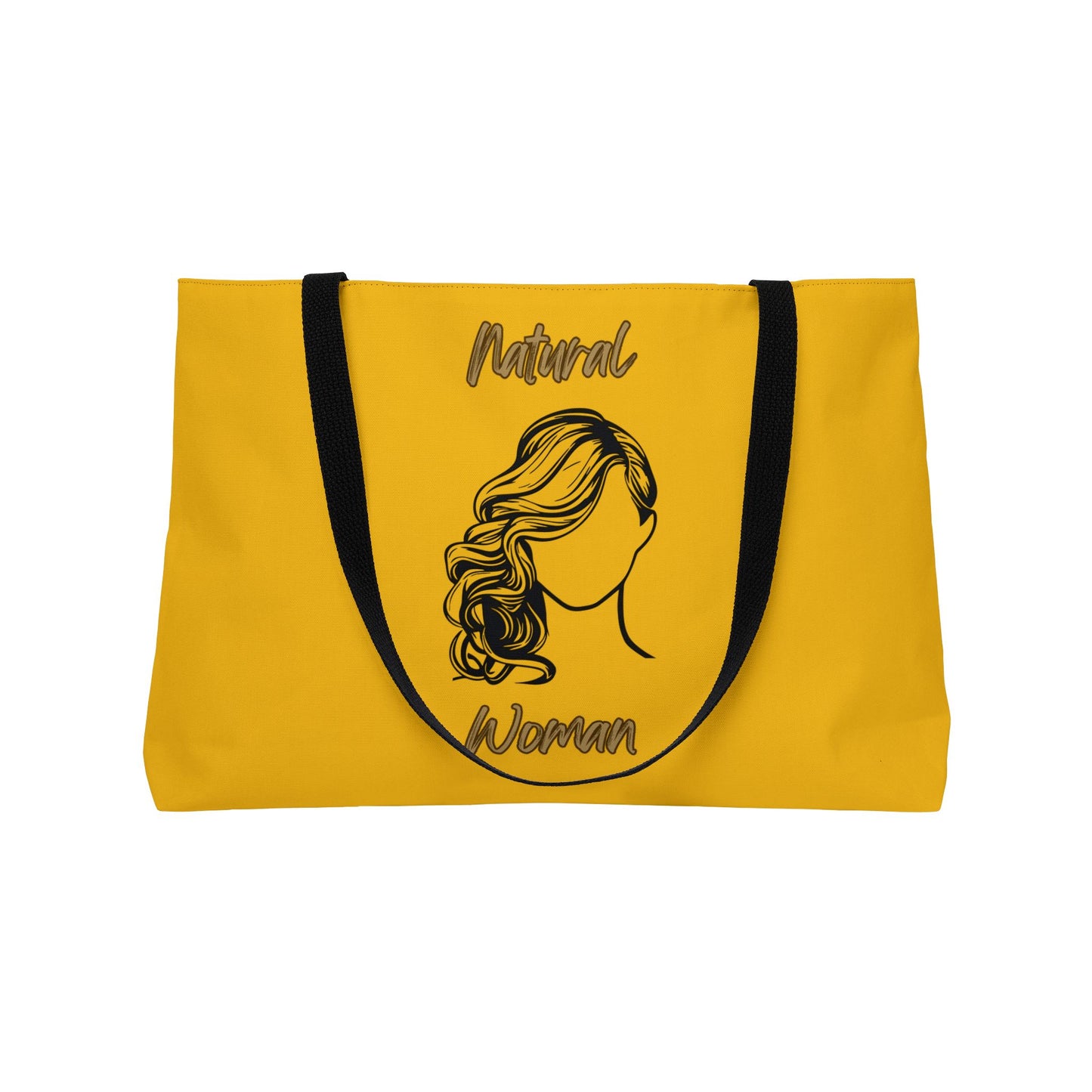 Natural Woman Long Curl (BL) Weekender Tote Bag YELLOW