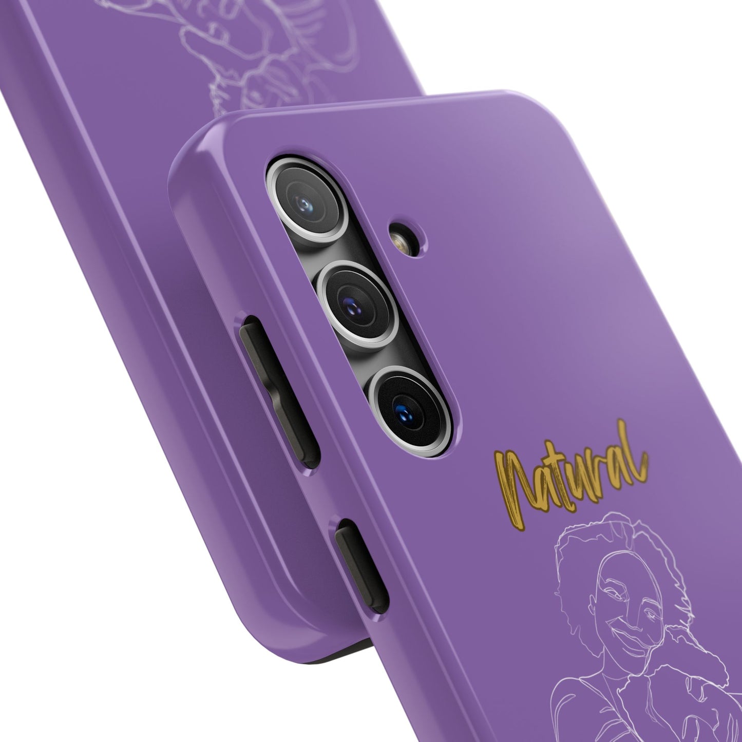Natural Woman Loving Embrace (WL)Tough Phone Cases LIGHT PURPLE