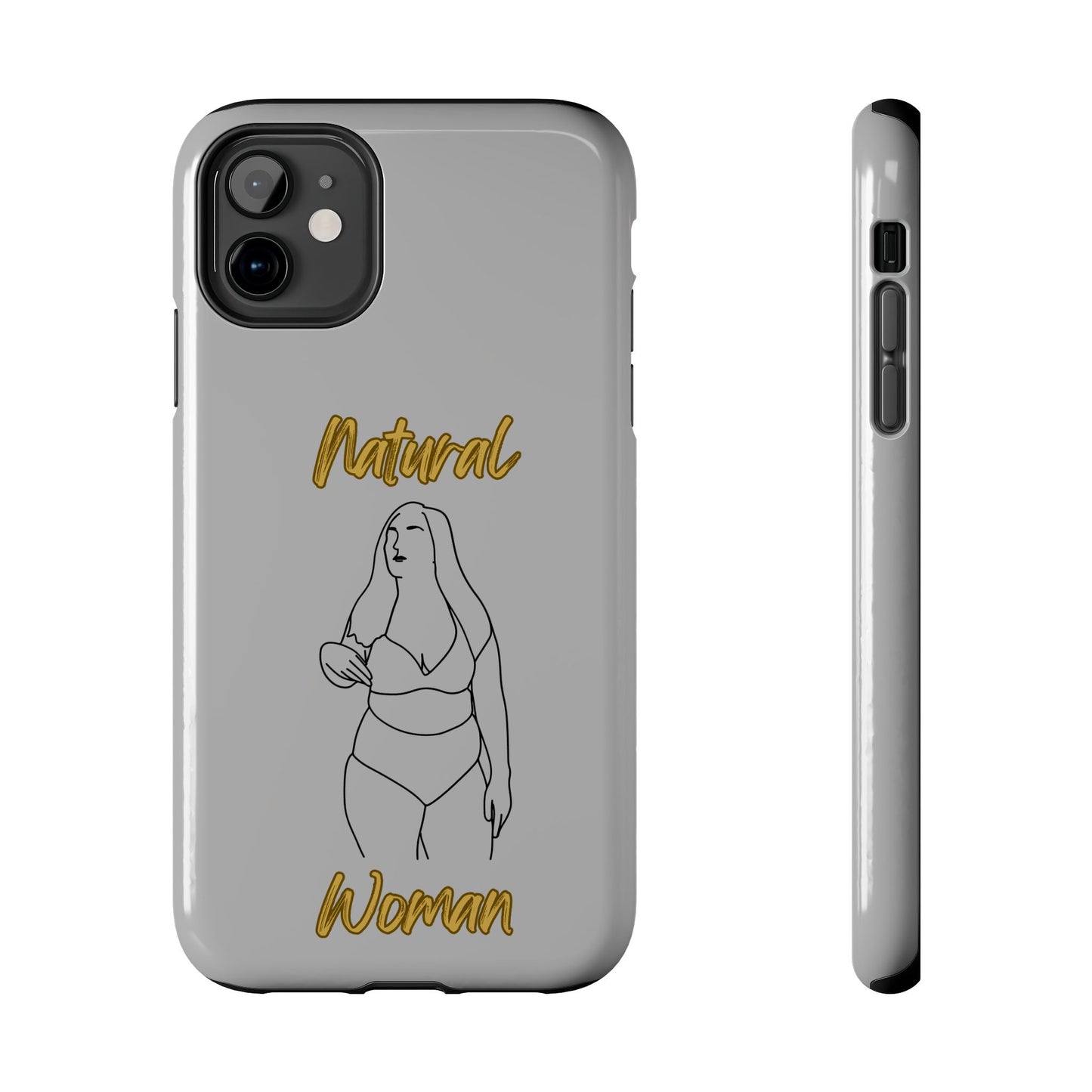 Natural Woman Full Beauty (BL)Tough Phone Cases LIGHT GREY