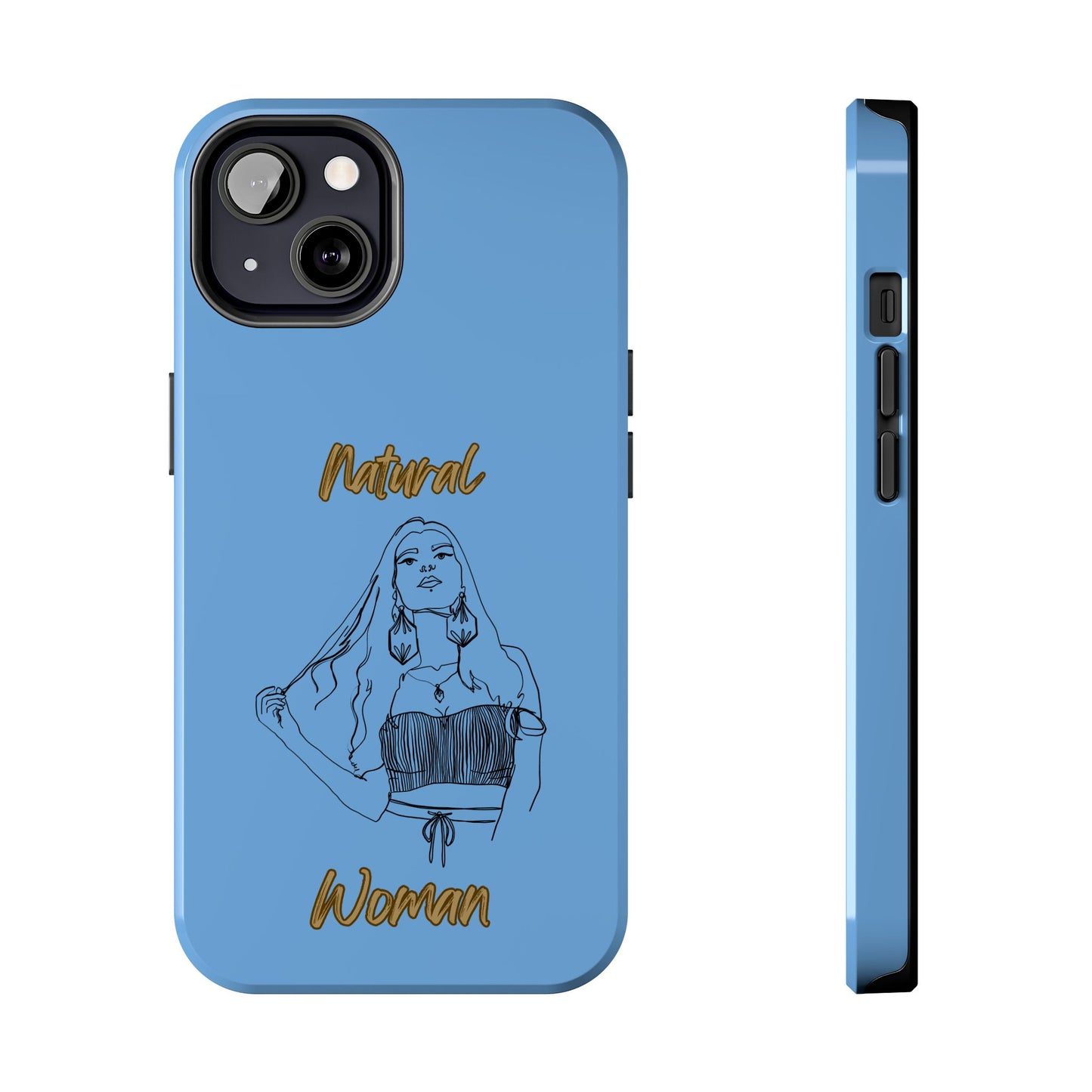 Natural Woman Thinking (BL)Tough Phone Cases LIGHT BLUE