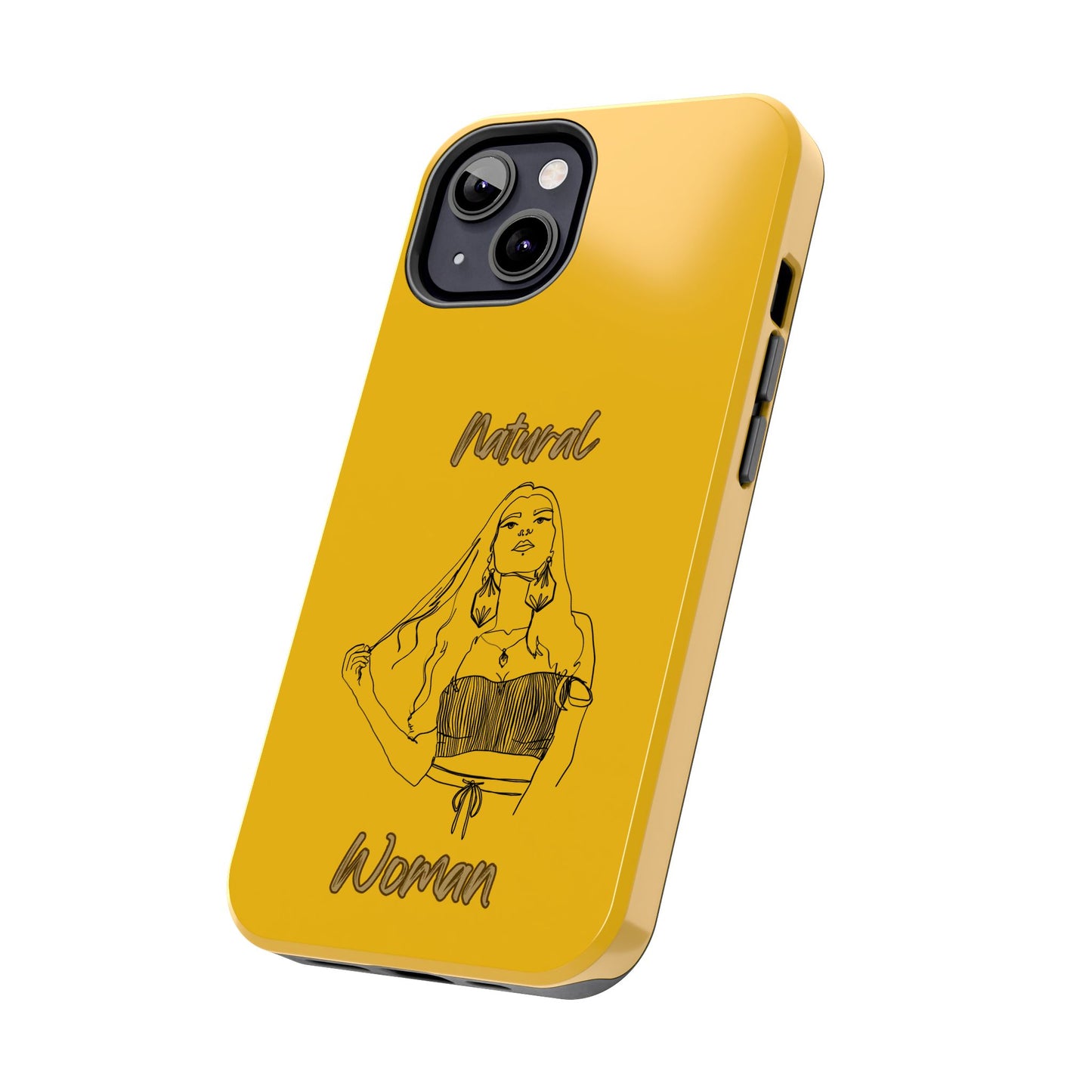 Natural Woman Thinking (BL)Tough Phone Cases YELLOW