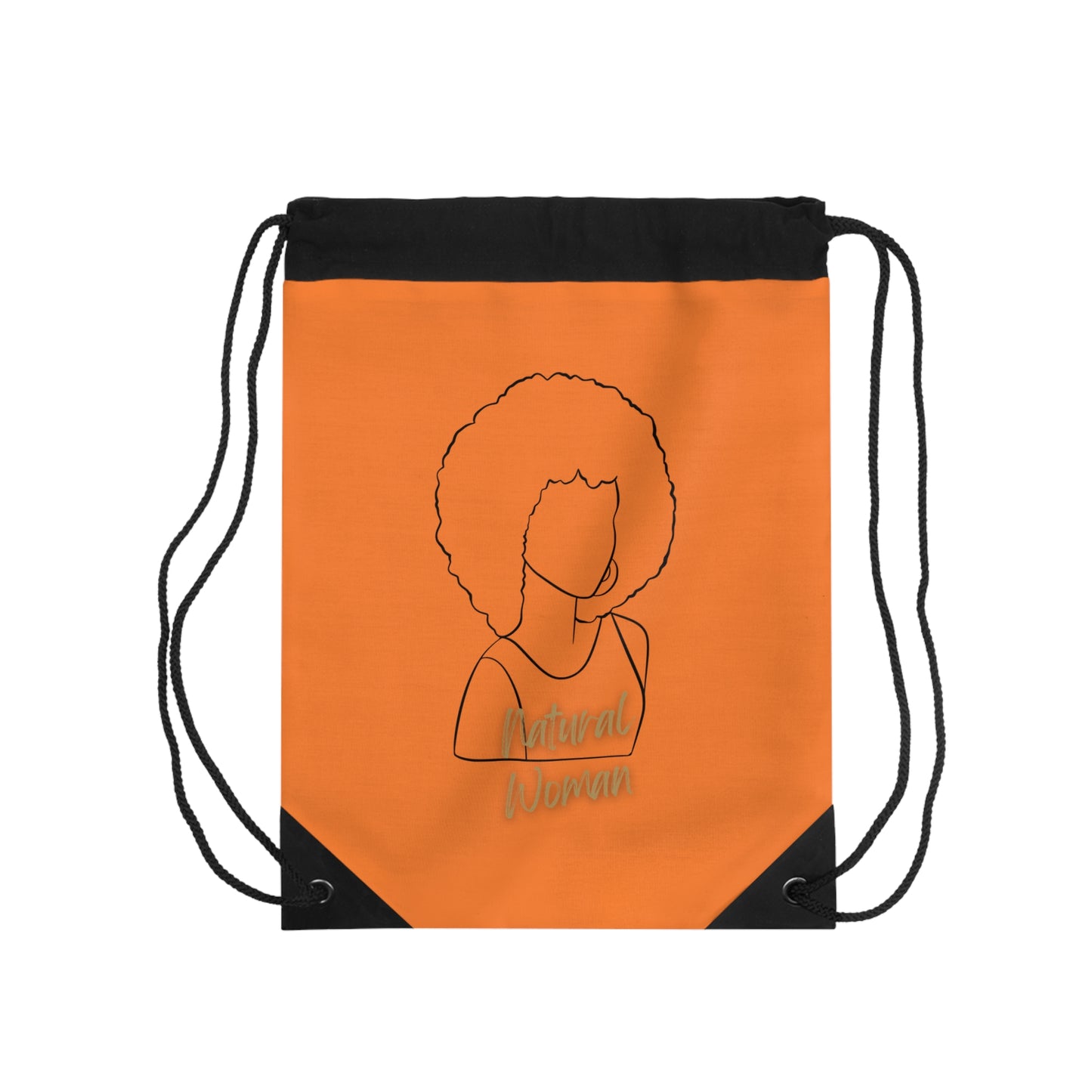 Natural Woman Afro (BL) Drawstring Bag CRUSTA