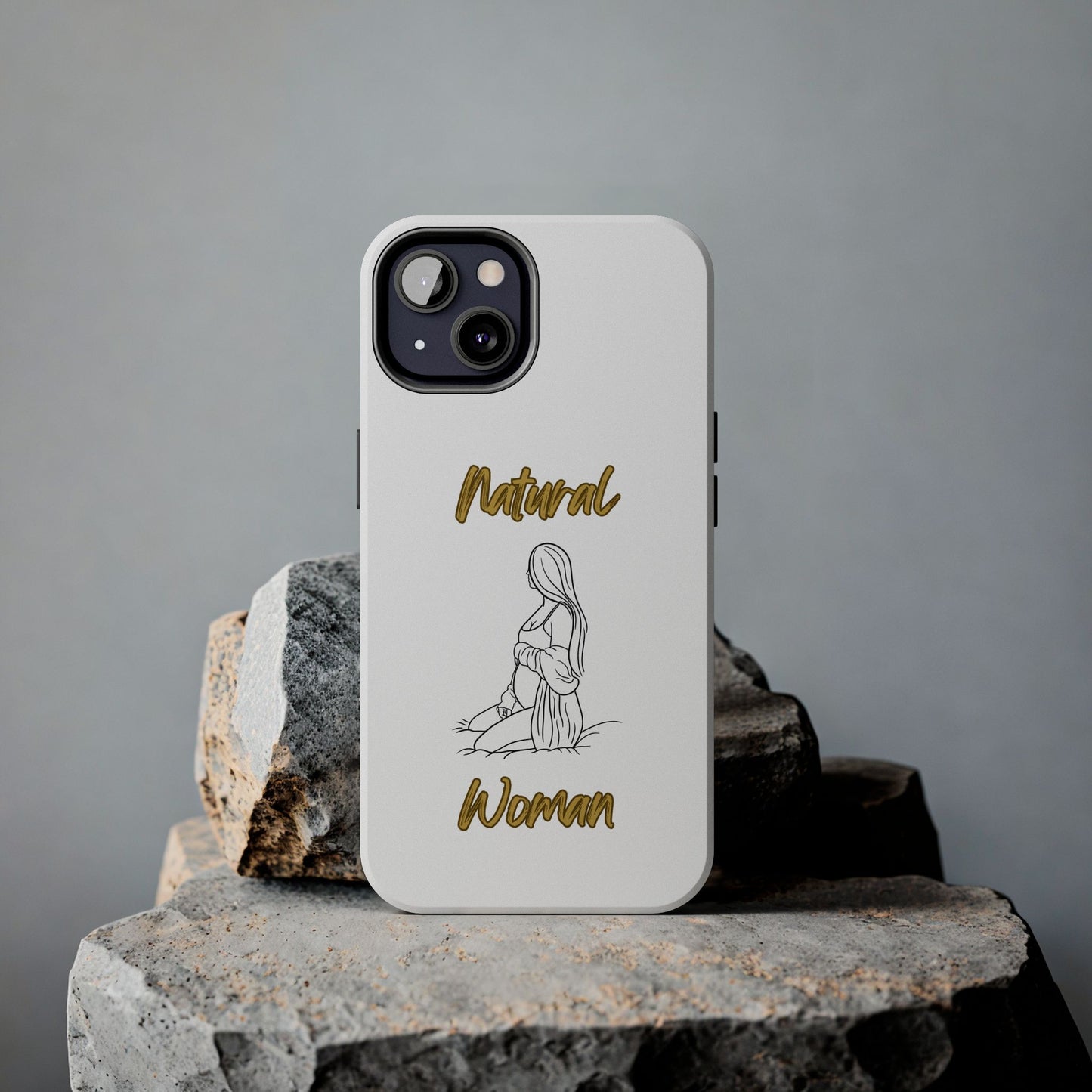 Natural Woman Expecting (BL)Tough Phone Cases WHITE