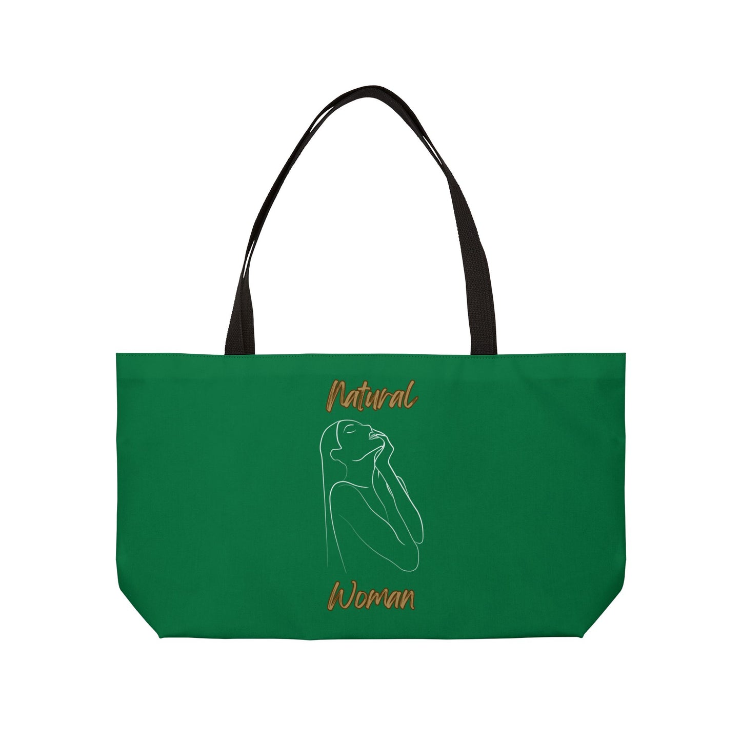 Natural Woman Thank You (WL) Weekender Tote Bag DARK GREEN