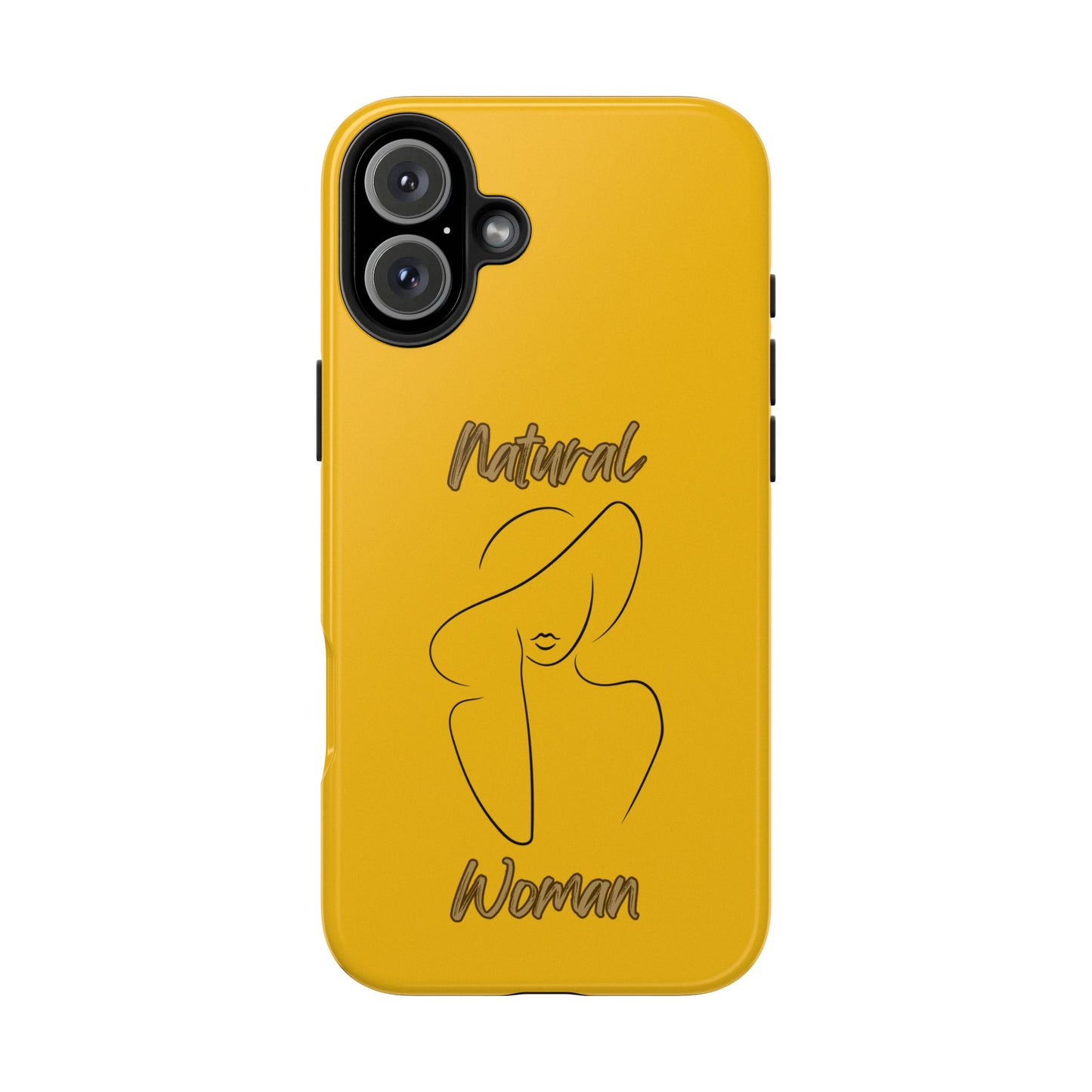 Natural Woman Sun Hat (BL) Tough Phone Cases YELLOW