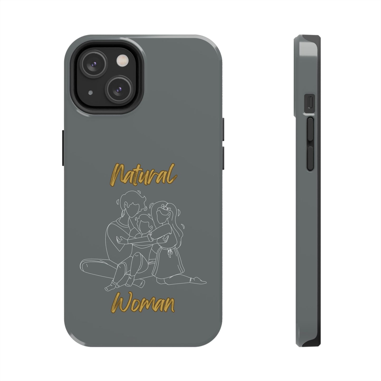 Natural Woman Bear Hugs (WL) Tough Phone Cases DARK GREY