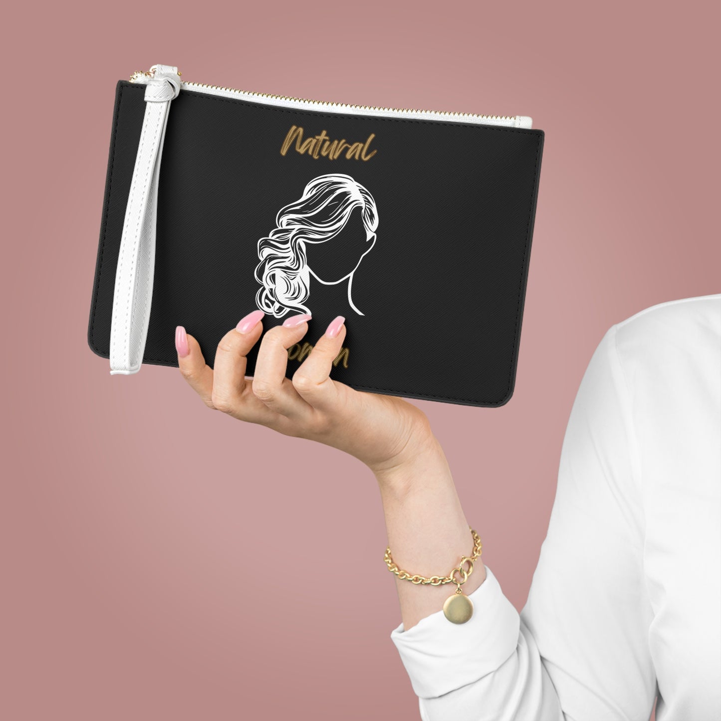 Natural Woman Long Curl (WL) Clutch Bag BLACK