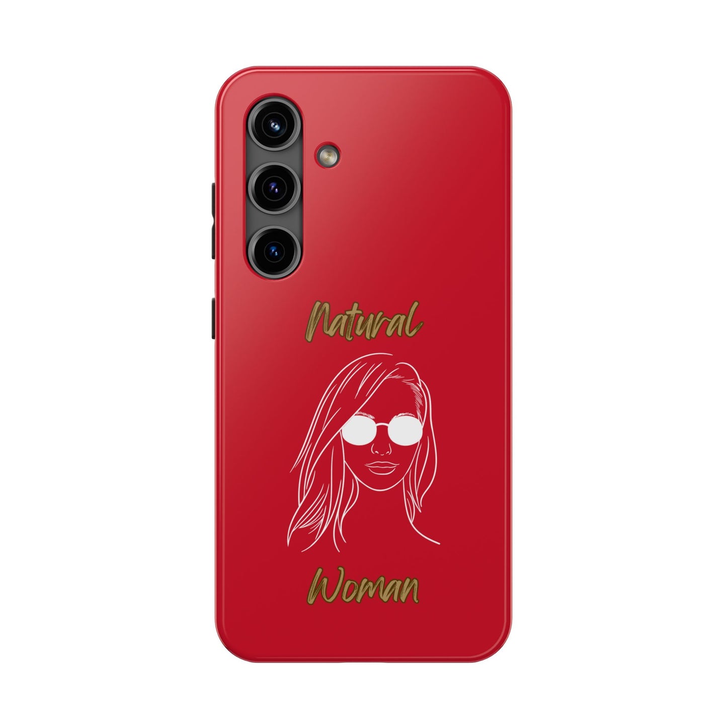 Natural Woman Shades (WL)Tough Phone Cases DARK RED