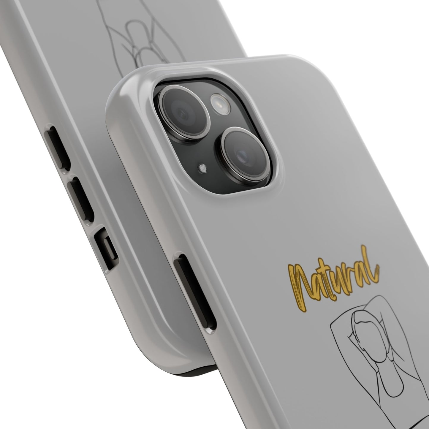 Natural Woman I Love Me (BL)Tough Phone Cases LIGHT GREY