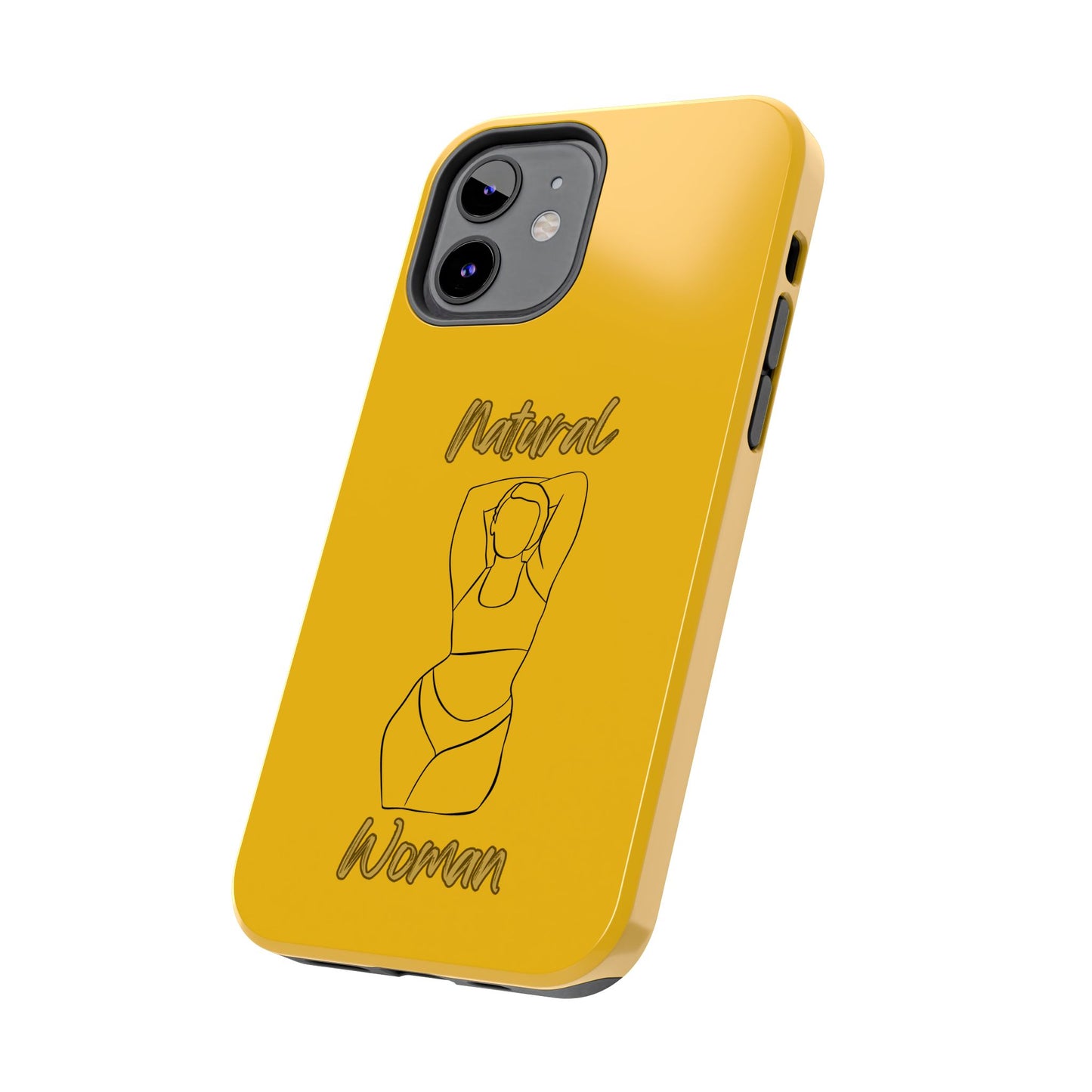 Natural Woman I Love Me (BL)Tough Phone Cases YELLOW