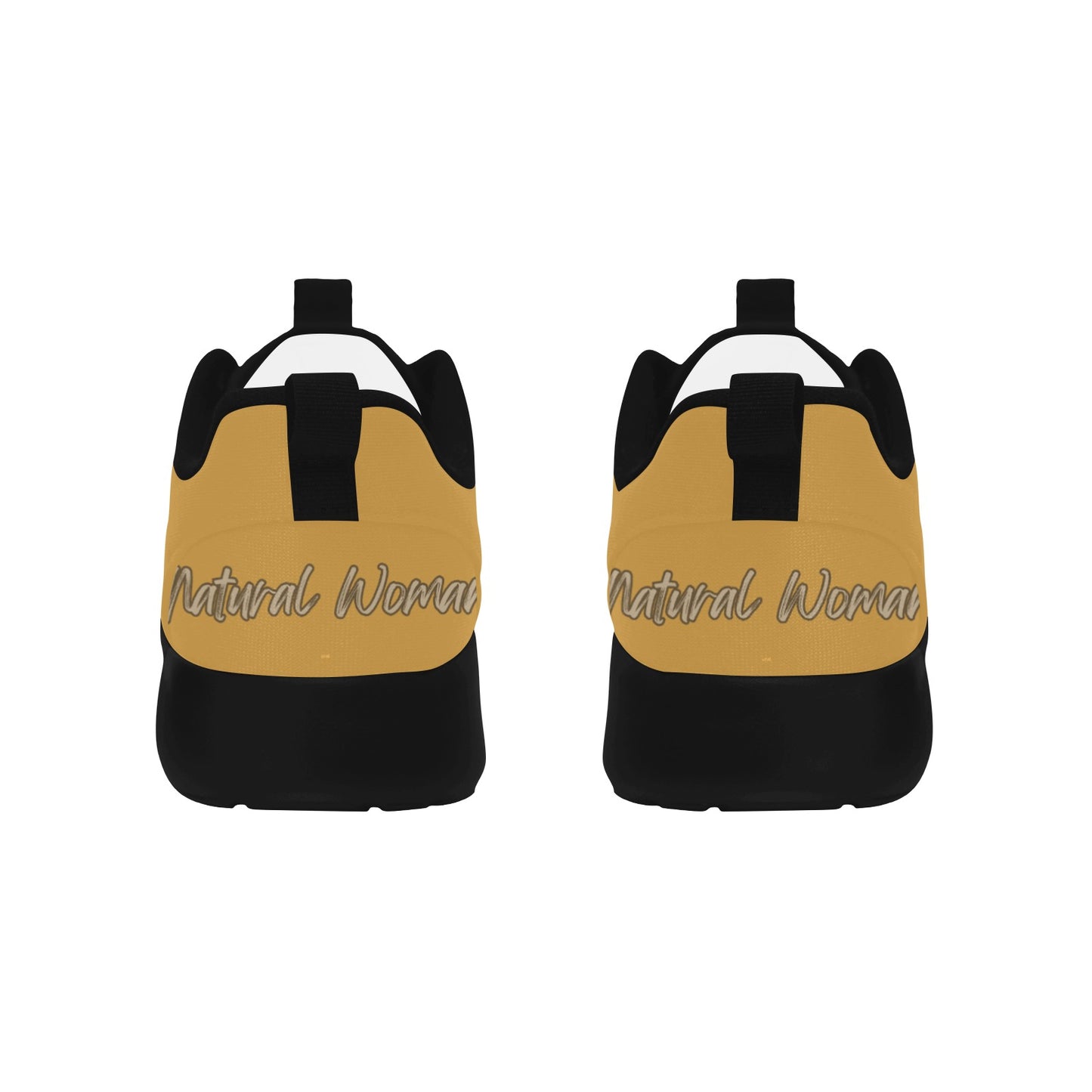 Natural Woman TWIN PUFFS (WL) MODERATE ORANGE w/ Black Sole Sneakers