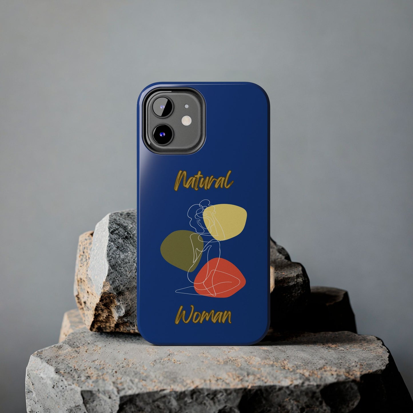 Natural Woman Colorful Pose (WL)Tough Phone Cases DARK BLUE