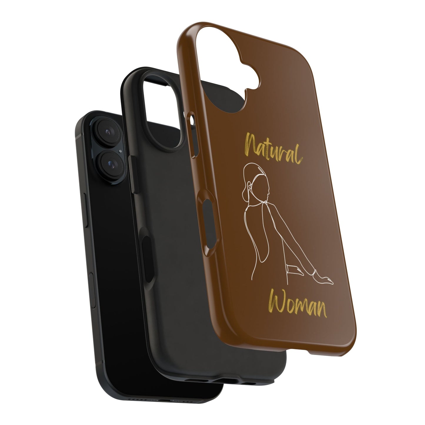 Natural Woman Hands Free (WL)Tough Phone Cases BROWN