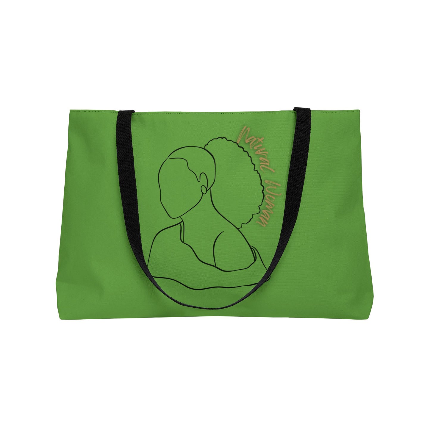 Natural Woman Behind Head (BL) Weekender Tote Bag GREEN