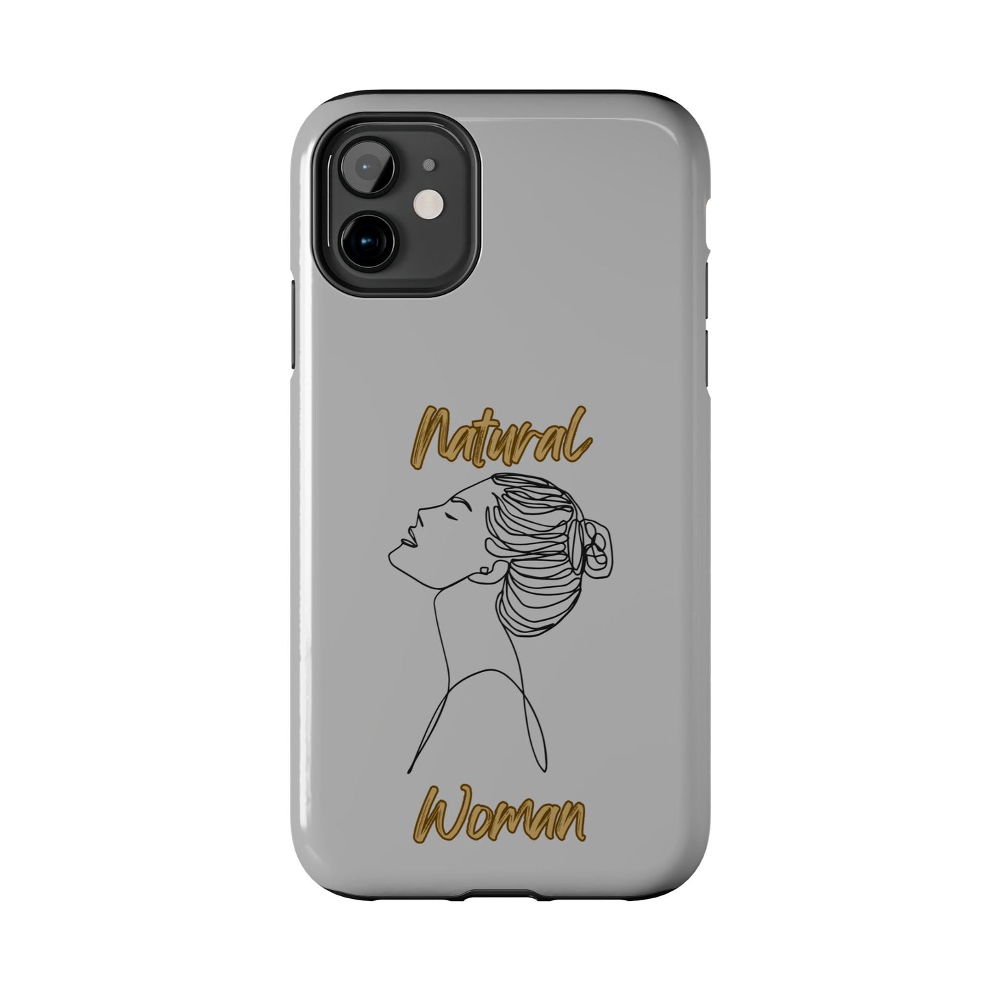 Natural Woman Wet Bun (BL) Tough Phone Cases LIGHT GREY