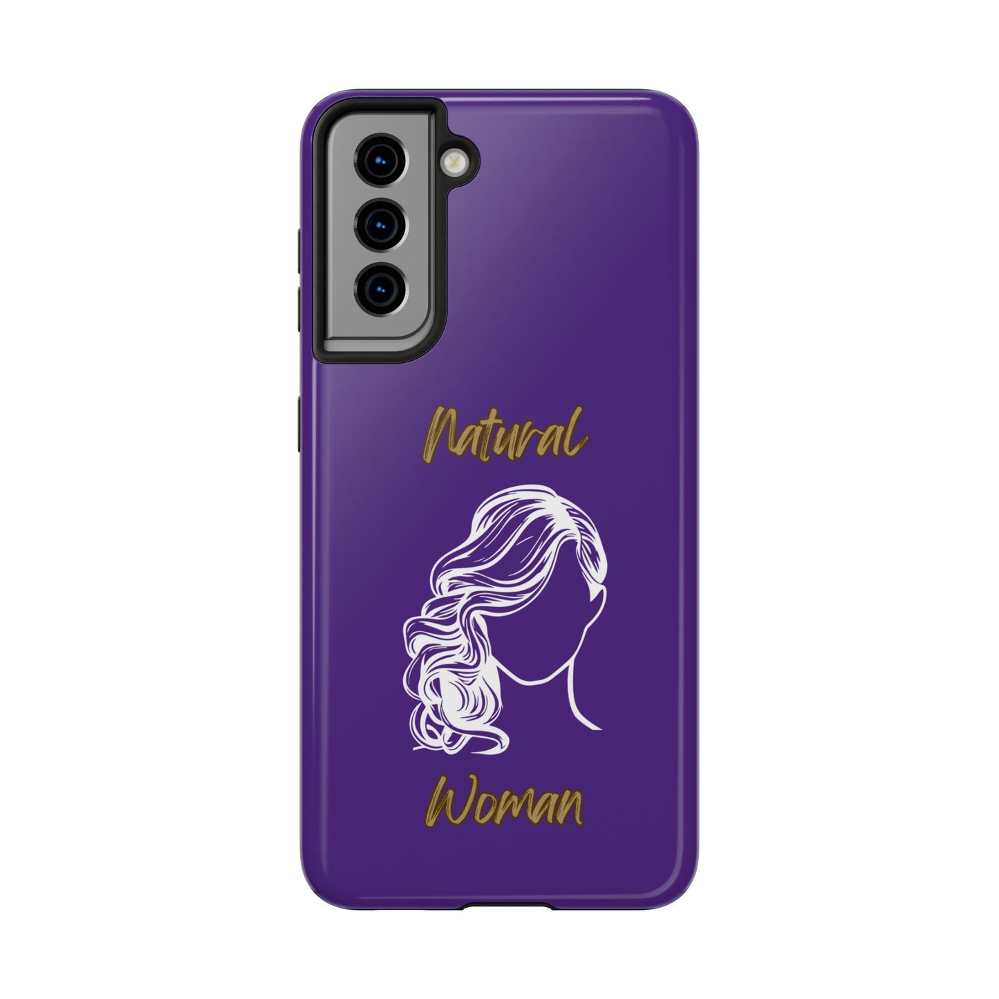 Natural Woman Long Curl (WL)Tough Phone Cases PURPLE