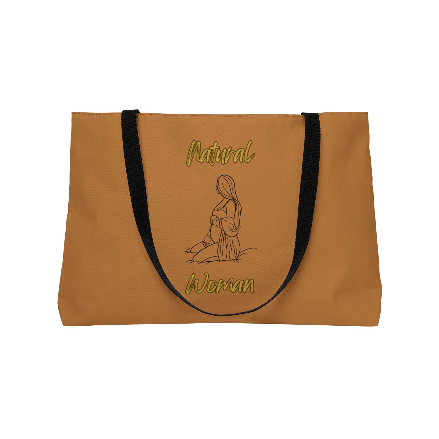 Natural Woman Expecting (BL) Weekender Tote Bag LIGHT BROWN