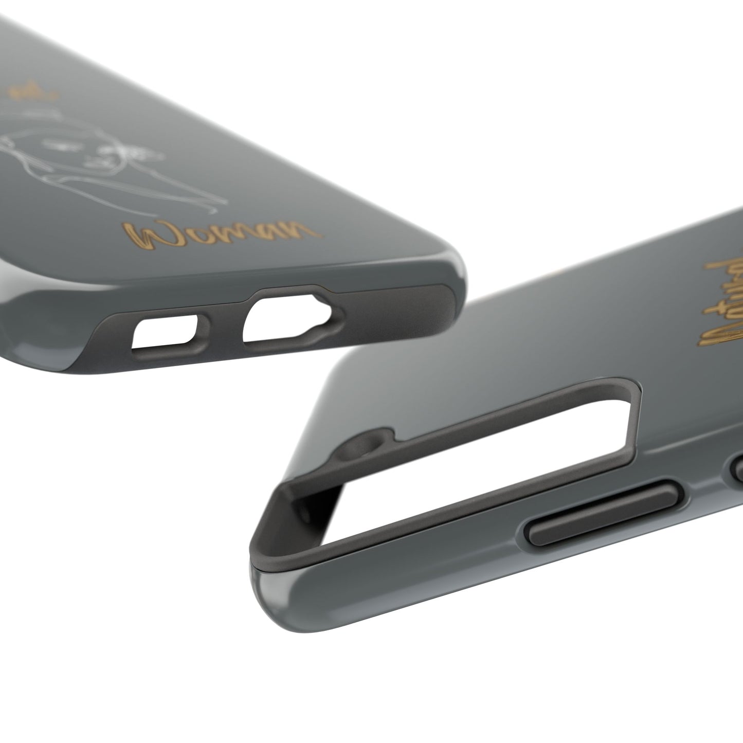 Natural Woman Sassy Bun (WL) Tough Phone Cases DARK GREY