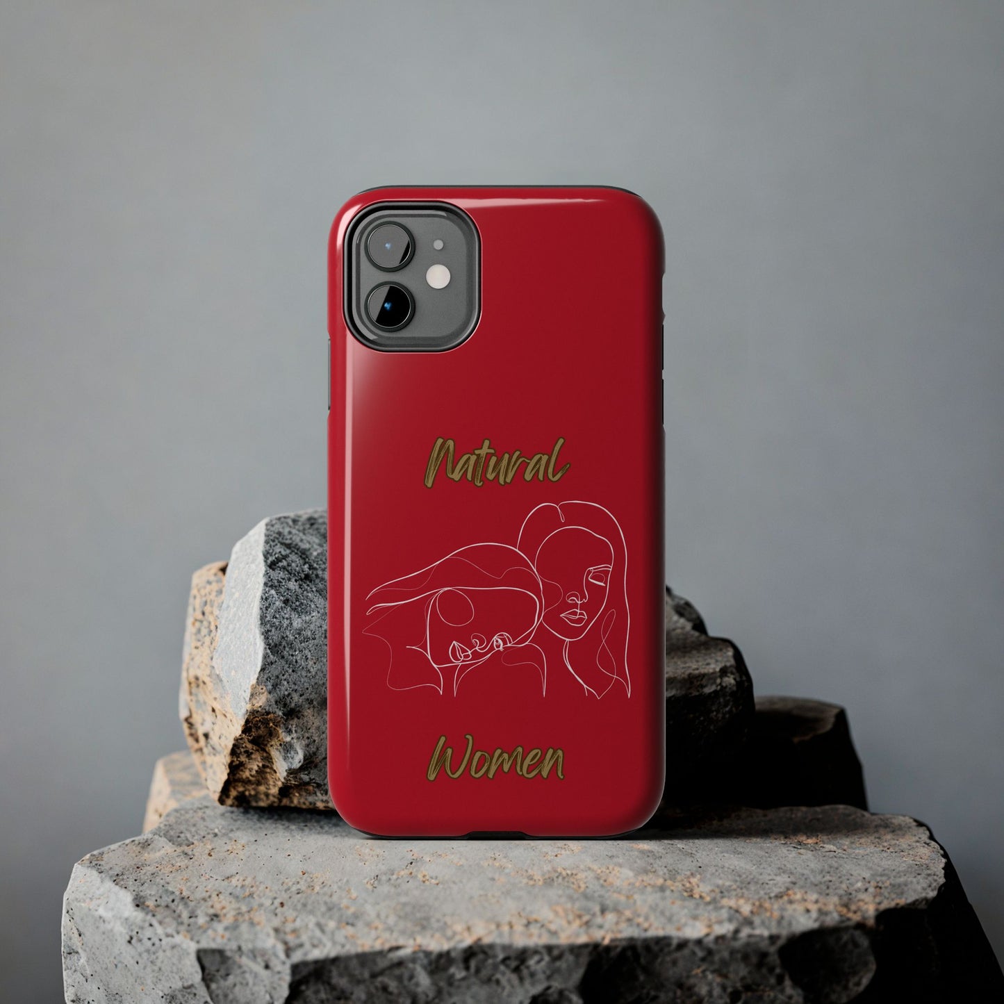 Natural Woman Sisters (WL)Tough Phone Cases DARK RED