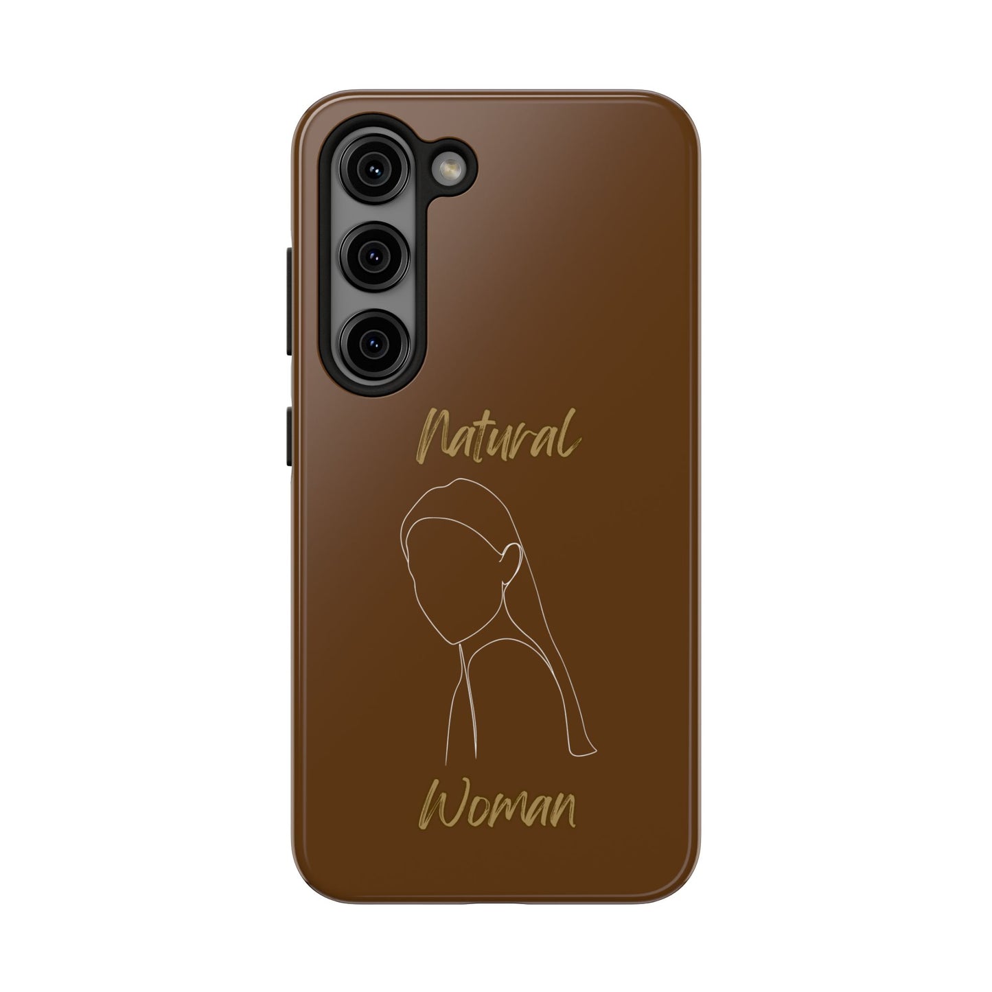 Natural Woman Tilted Look (WL) Tough Phone Cases BROWN