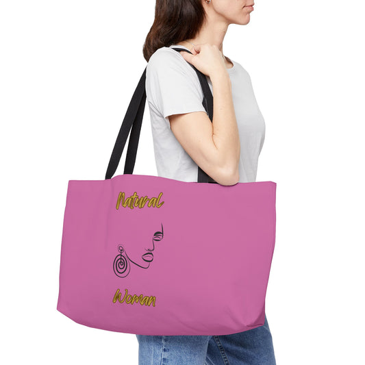 Natural Woman Music In My Soul (BL) Weekender Tote Bag LIGHT PINK