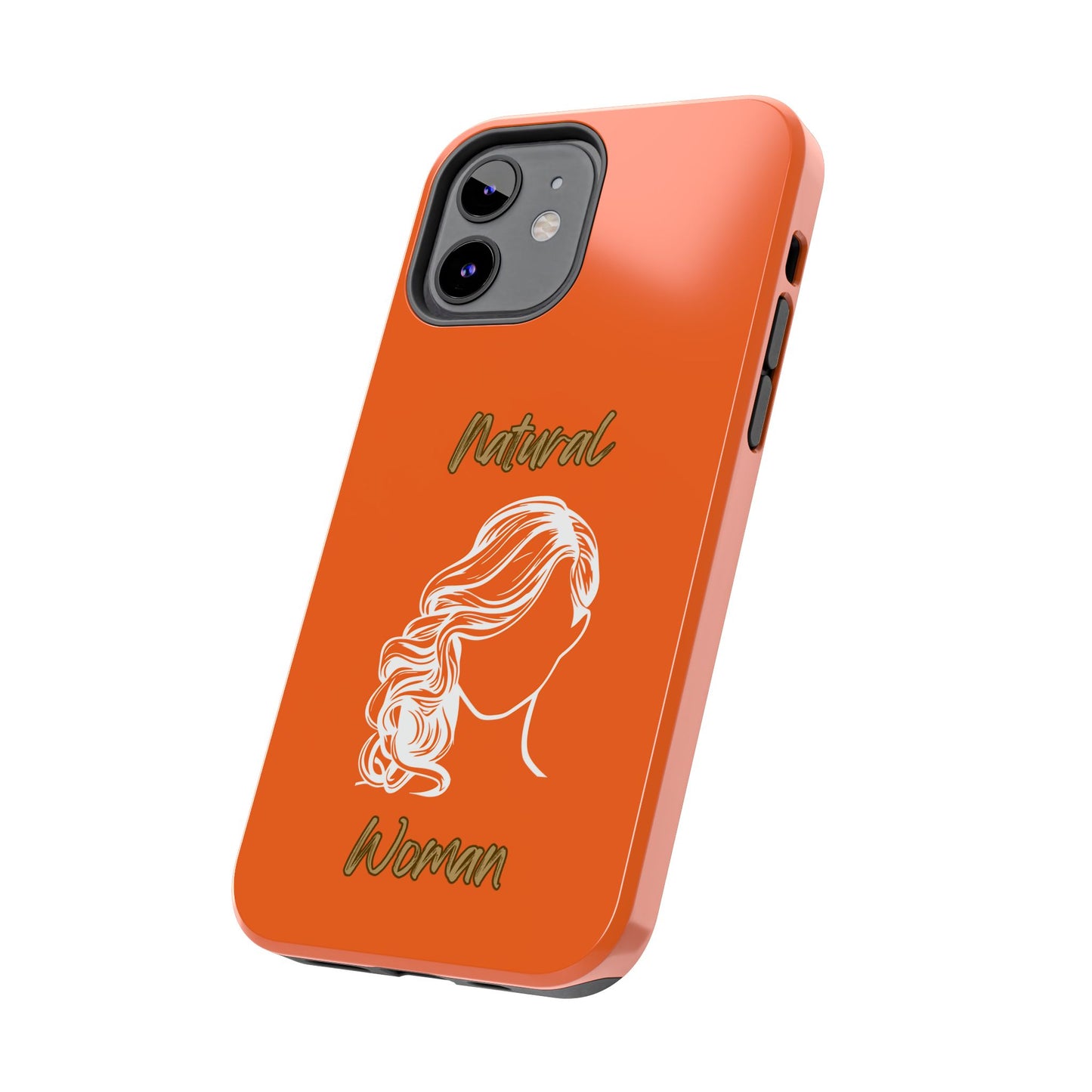 Natural Woman Long Curl (WL)Tough Phone Cases ORANGE