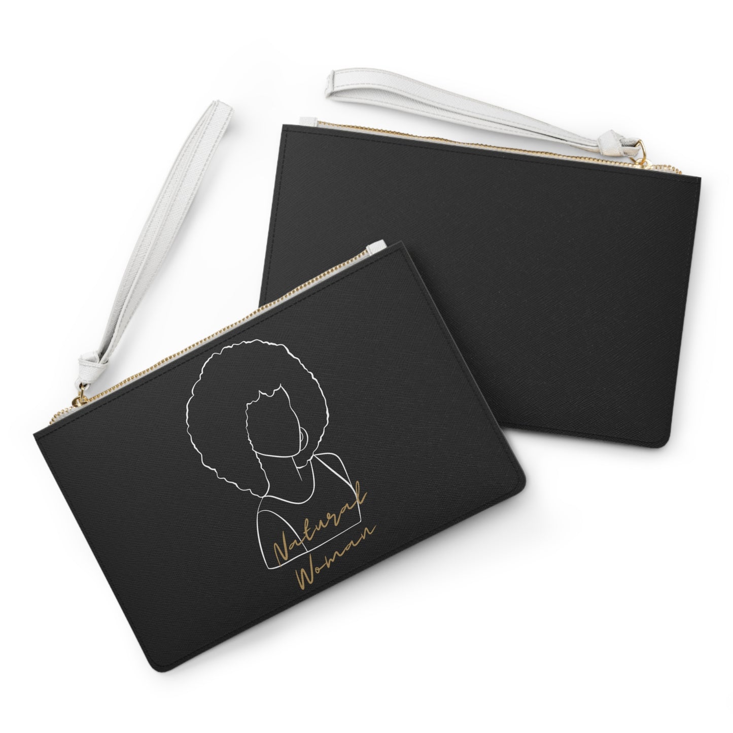 Natural Woman Afro (WL) Clutch Bag BLACK