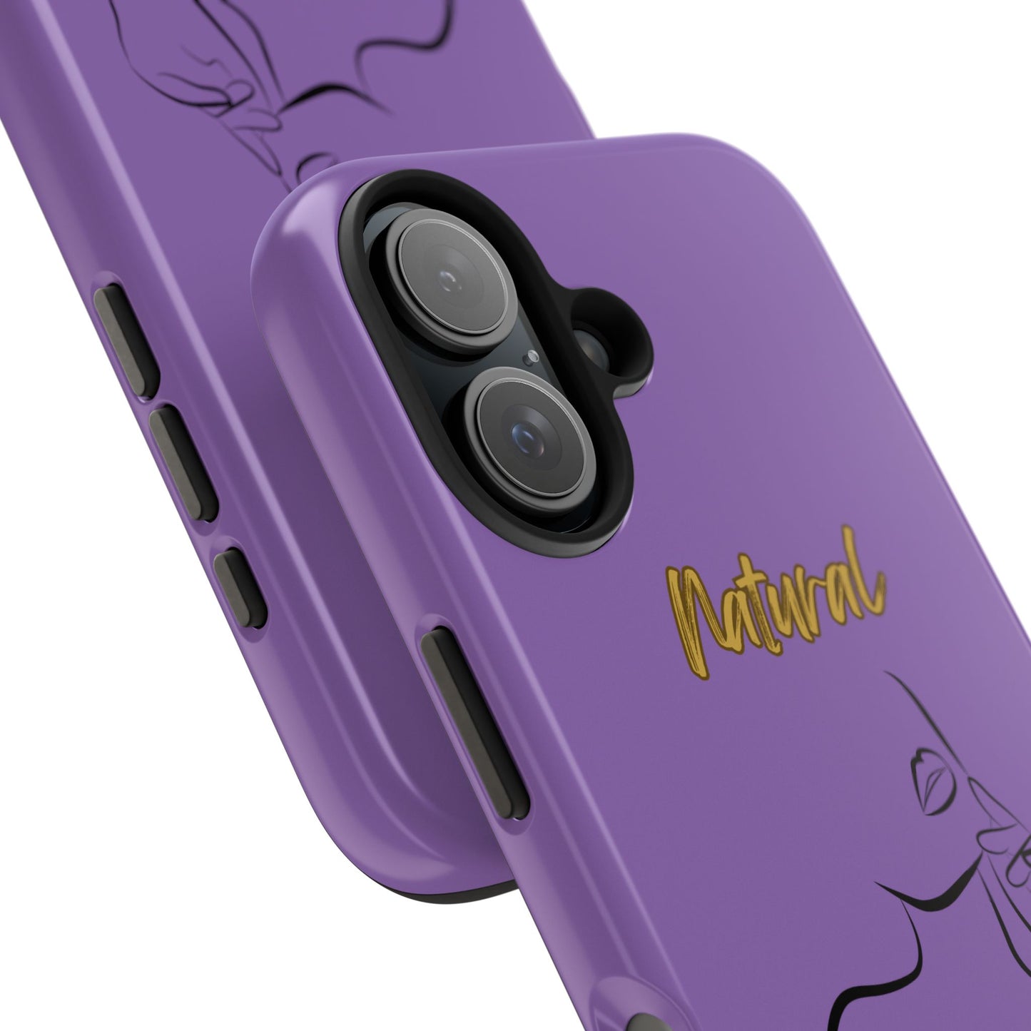 Natural Woman Chin Up (BL)Tough Phone Cases LIGHT PURPLE