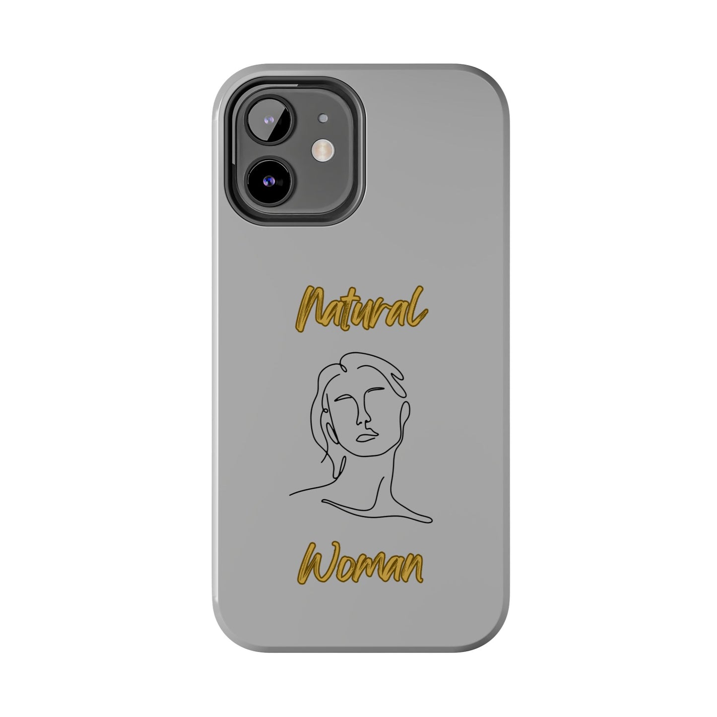 Natural Woman Hello (BL)Tough Phone Cases LIGHT GREY