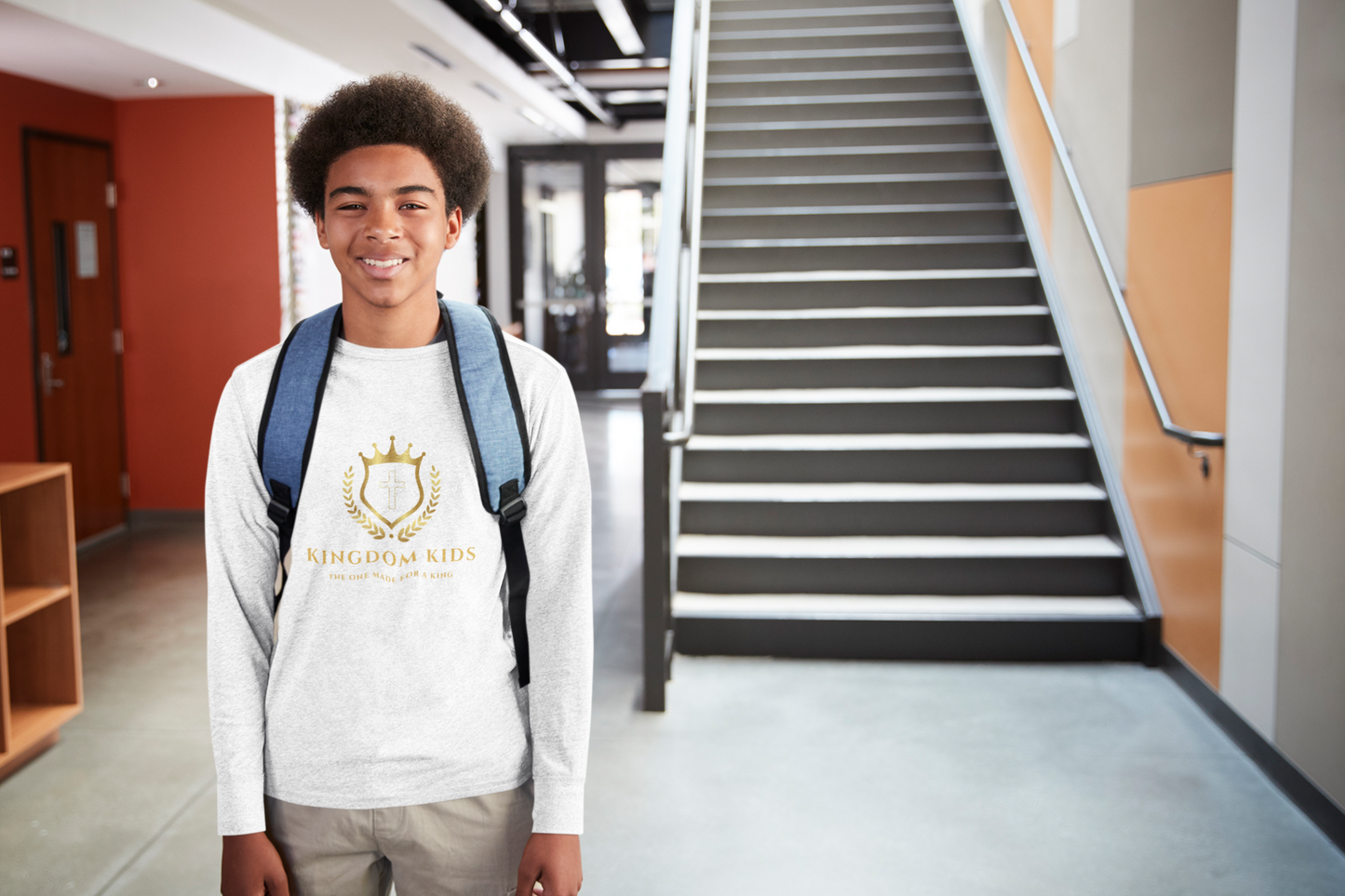 Kingdom Kids Youth Crewneck Sweatshirt - Faith-Inspired, Ephesians 6:1