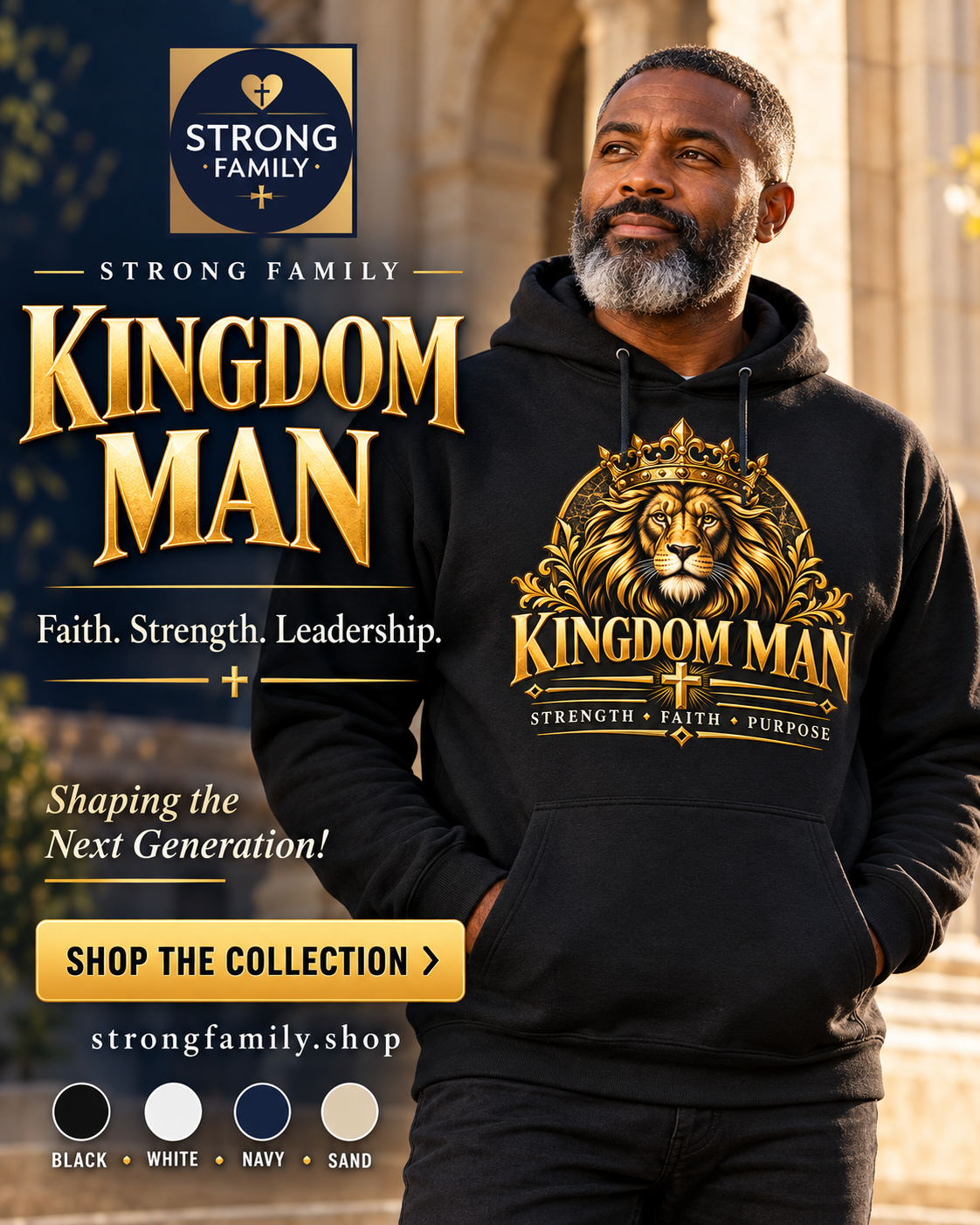 Kingdom Man Crowned Lion Hoodie