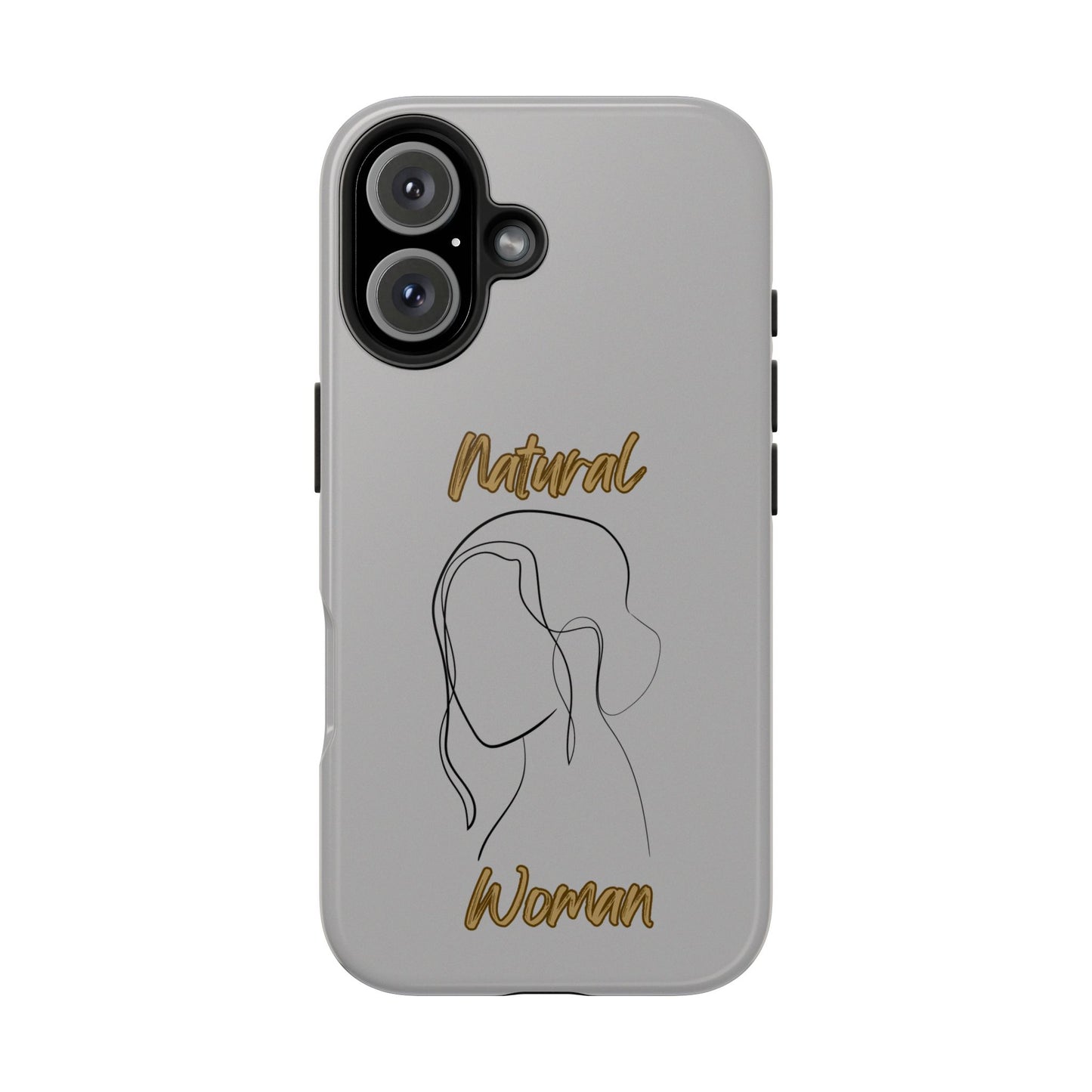 Natural Woman Hanging Hair (BL) Tough Phone Cases LIGHT GREY