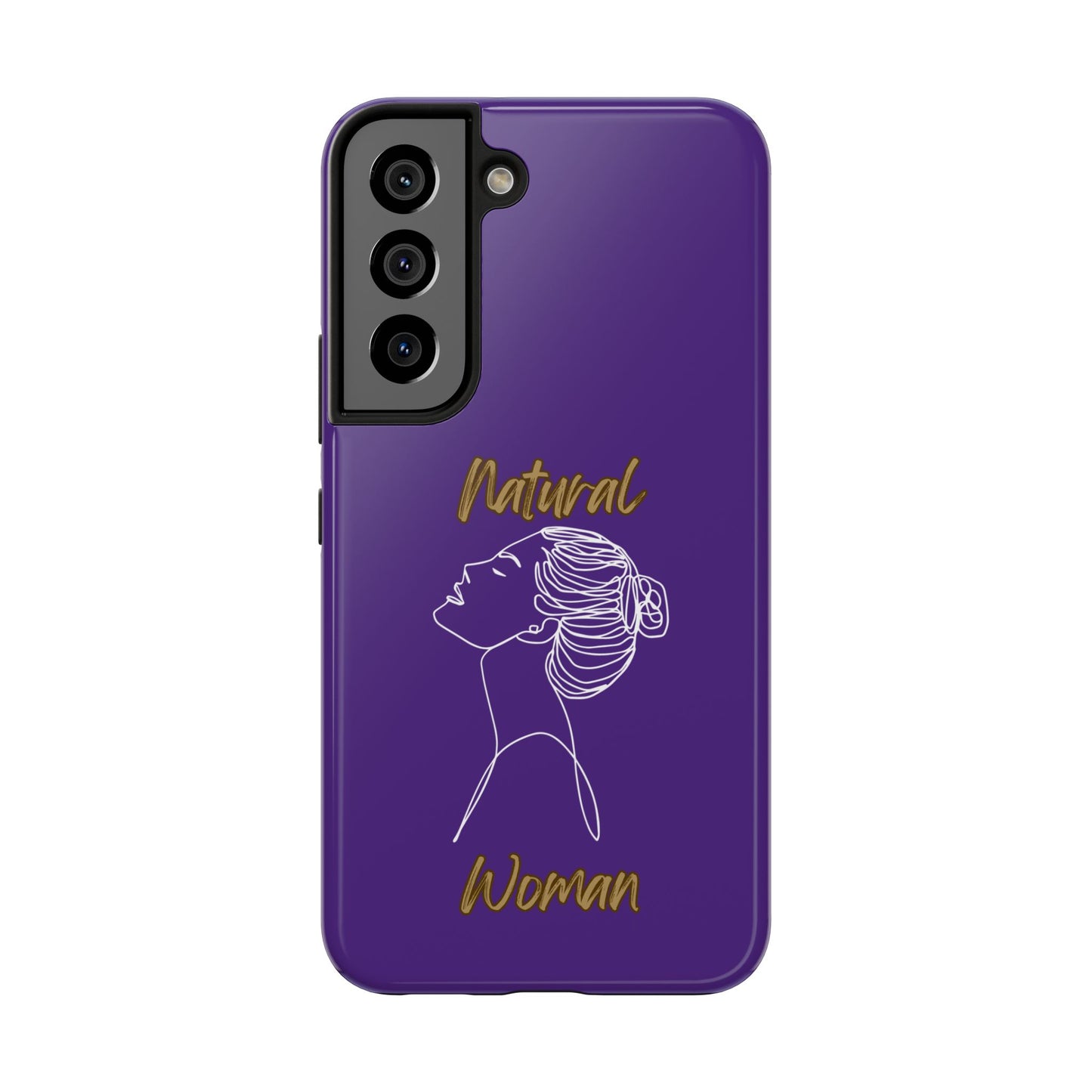 Natural Woman Wet Bun (WL) Tough Phone Cases PURPLE