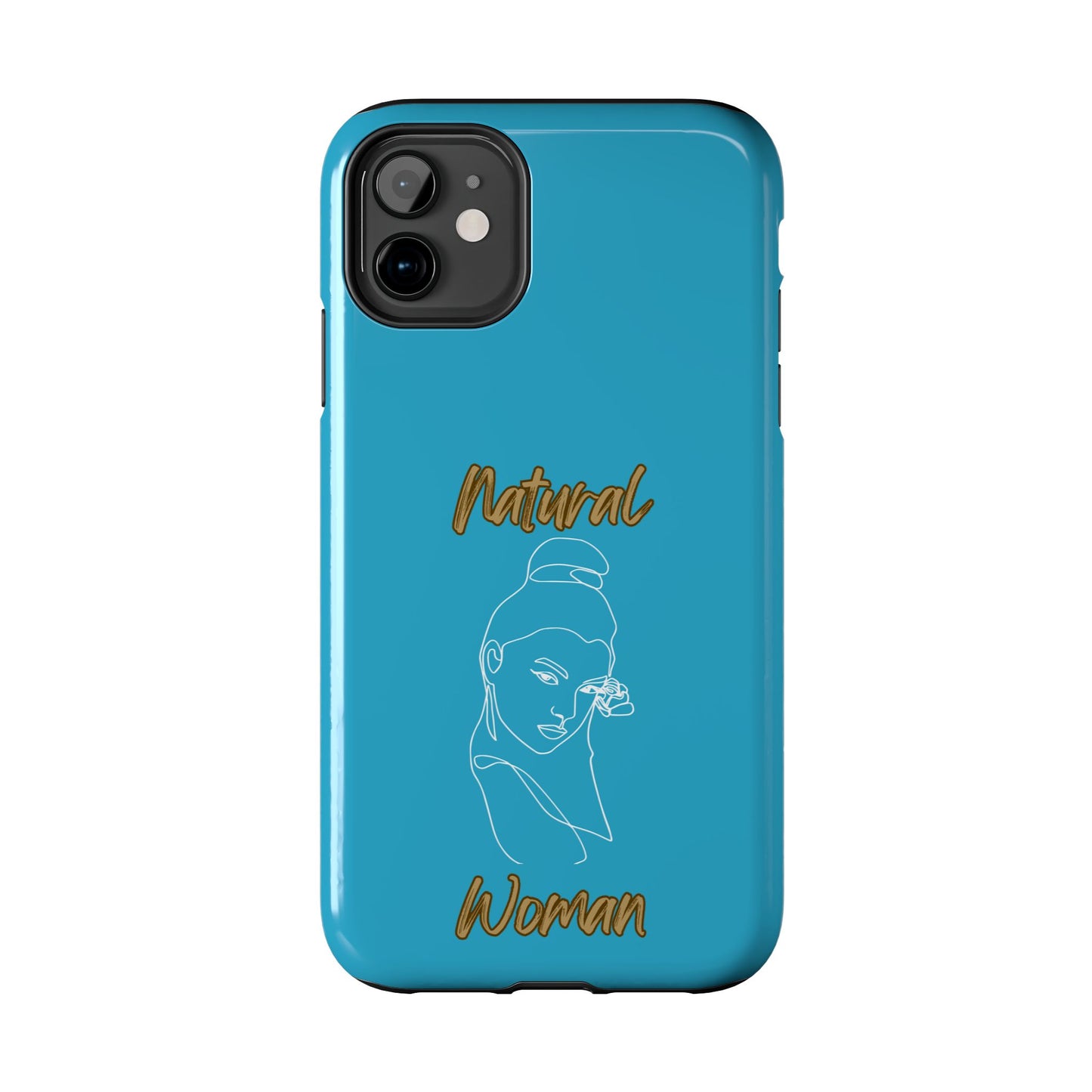 Natural Woman Sassy Bun (WL) Tough Phone Cases TURQUOISE
