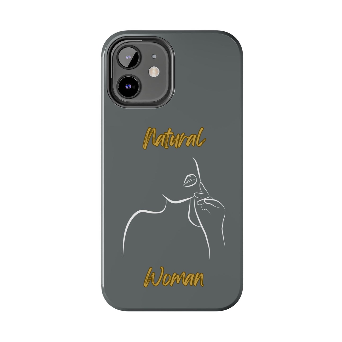 Natural Woman Chin Up (WL)Tough Phone Cases DARK GREY