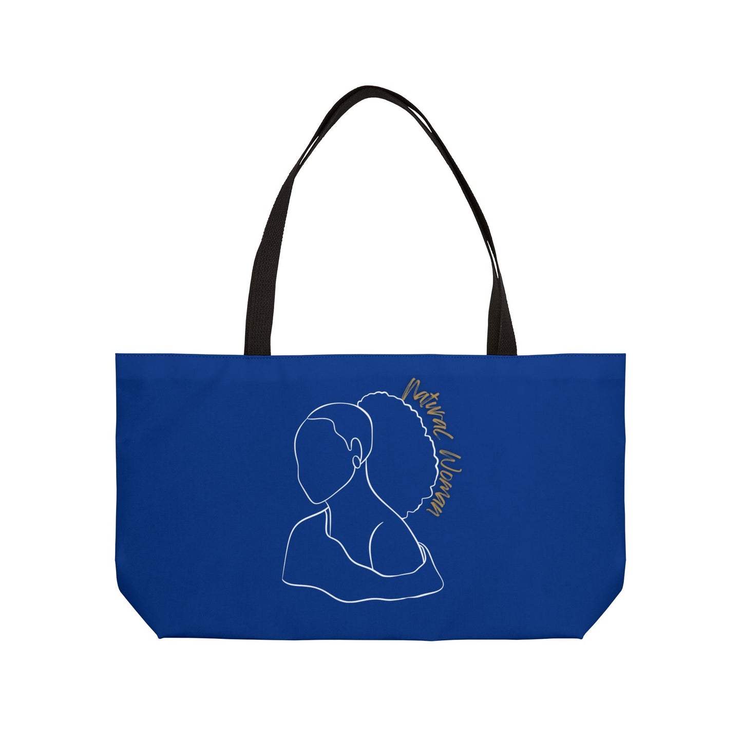 Natural Woman Behind Head (WL) Weekender Tote Bag DARK BLUE